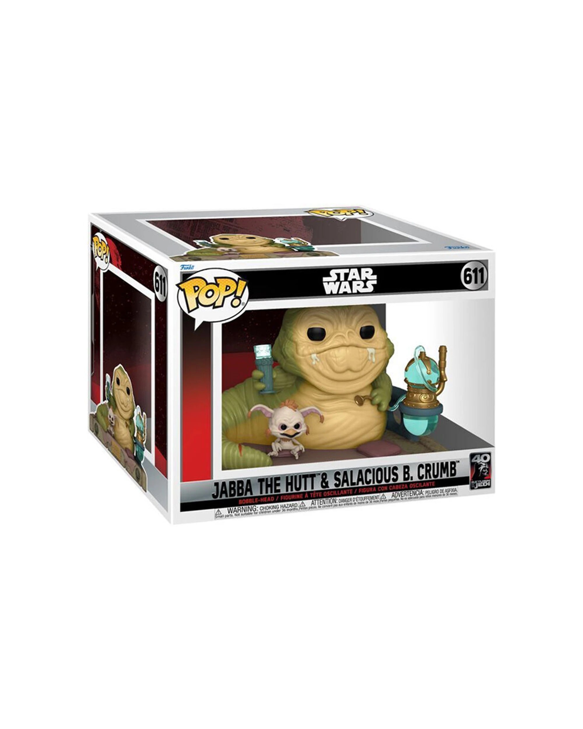 2 Star Wars Pop Movie Moment Action Figure Toy Jabba The Hutt 5.7 Inch Vinyl - Multi, 2 of 3