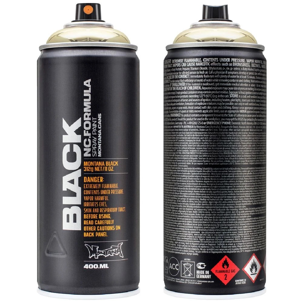 1 Montana BLACK Spray Paint 400 mL Goldchrome, 1 of 2