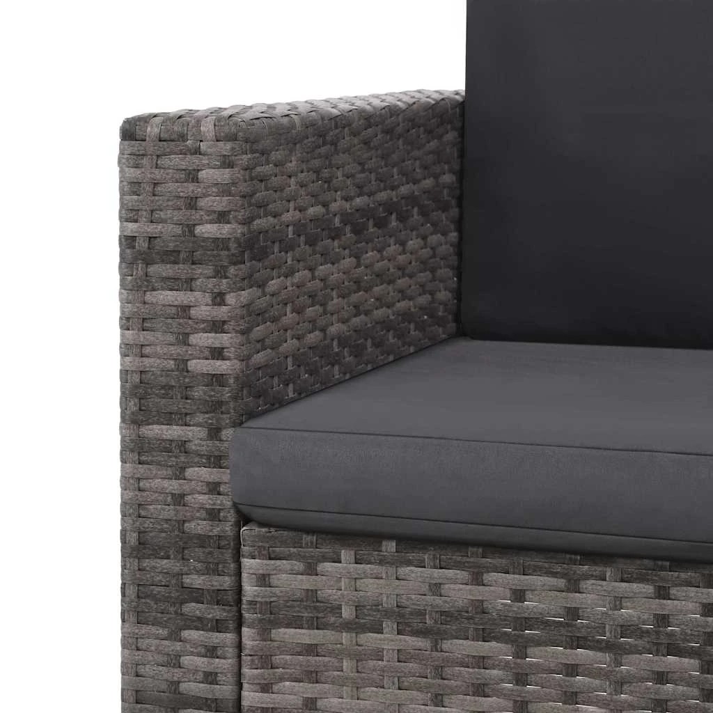 6 vidaXL Garden furniture set Adjustable Footrests - Grey, 6 of 9