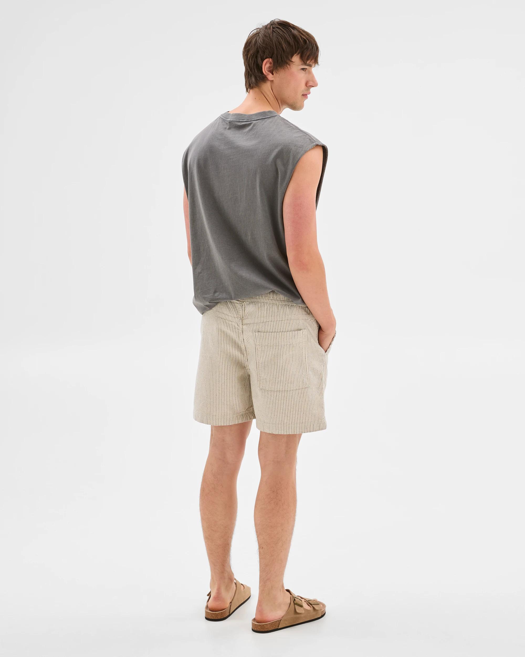 5 Denim Stripe Volley Shorts - Commons BLACK, 5 of 6