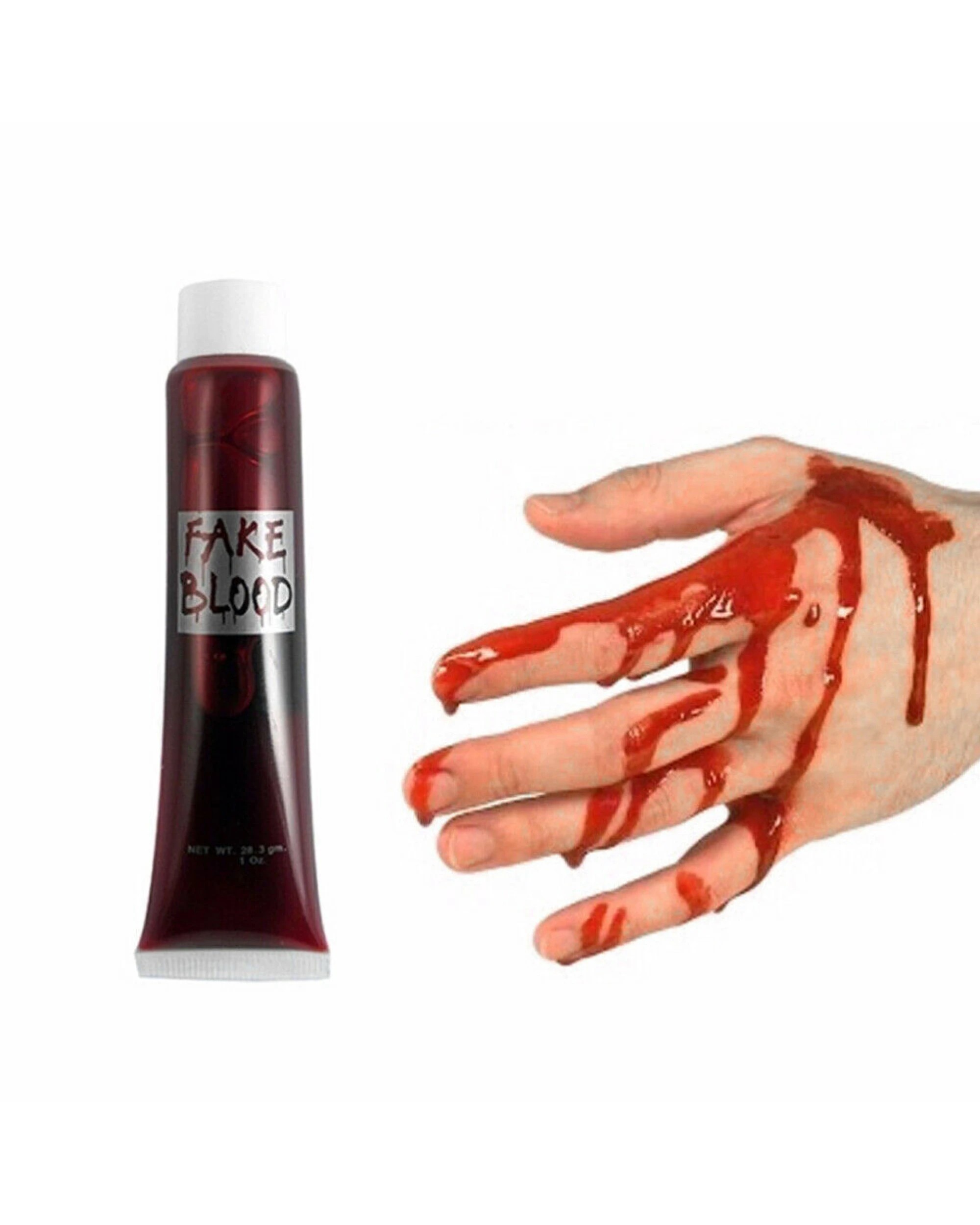 1 BR Costumes Zombie Makeup Gel - Red Fake Blood for Halloween, 1 of 4