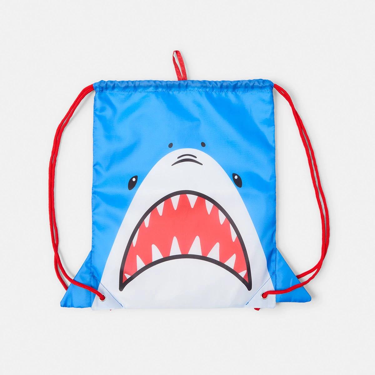1 Novelty Drawstring Bag Shark, 1 of 4