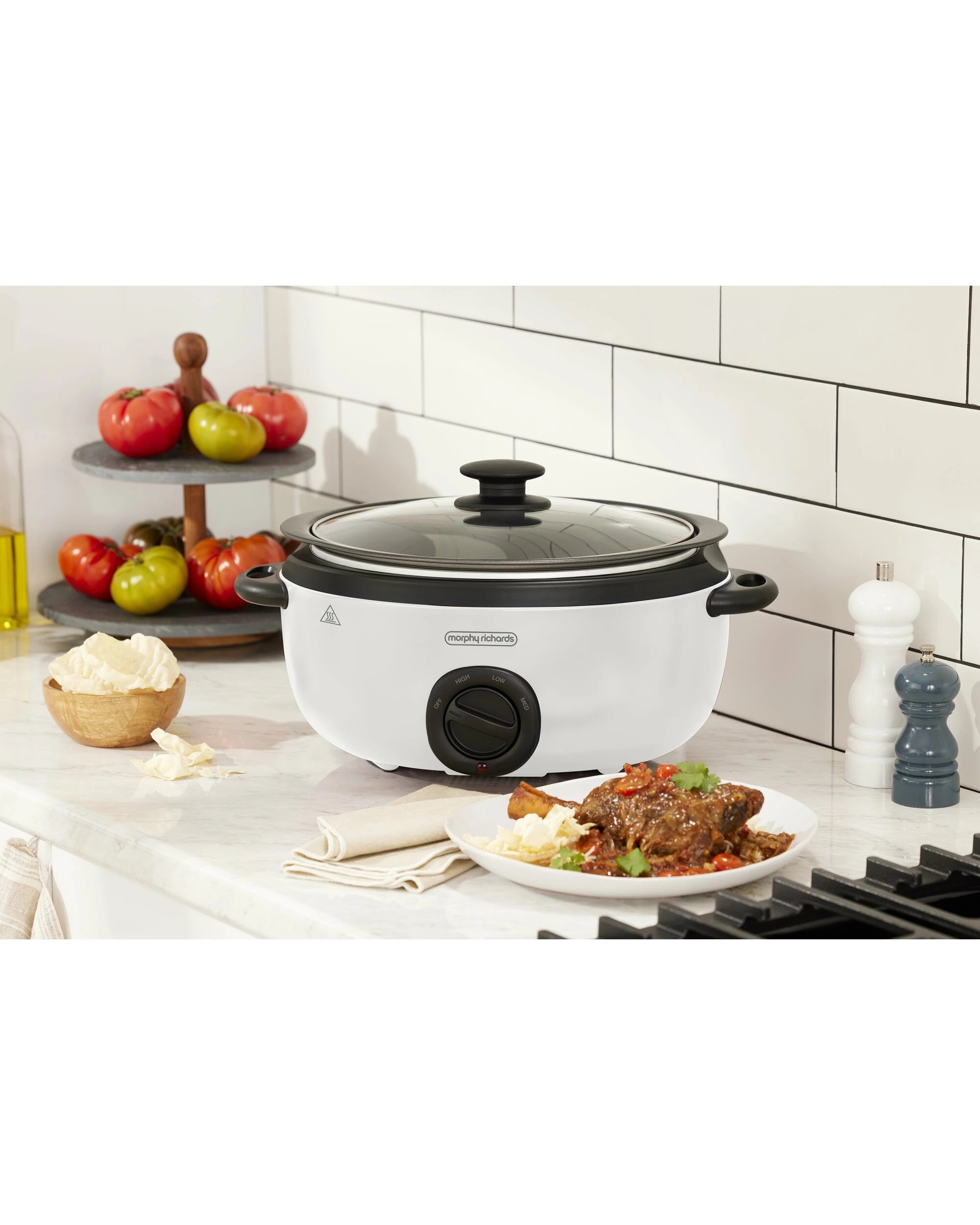 5 Morphy Richards 6.5L Slow Cooker Vivid White, 5 of 5