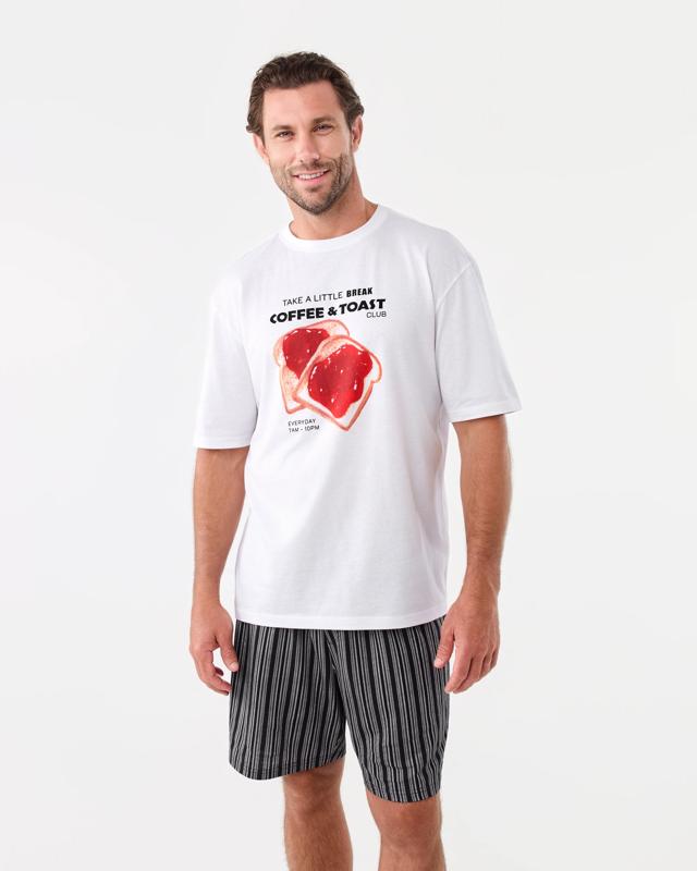 Short Sleeve Print Shorts Pyjama