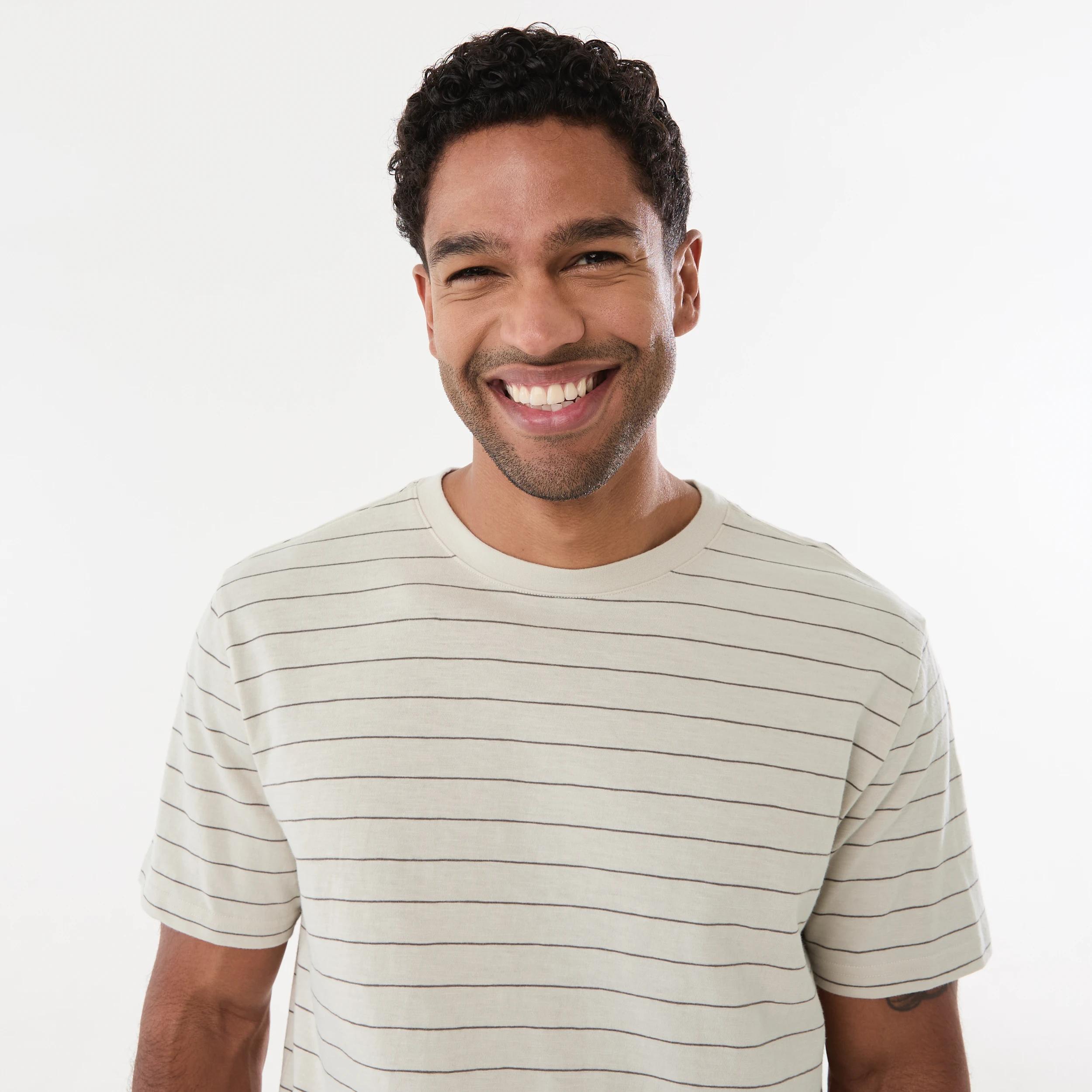 4 Stripe T-shirt JESS STRIPES DUNE, 4 of 5