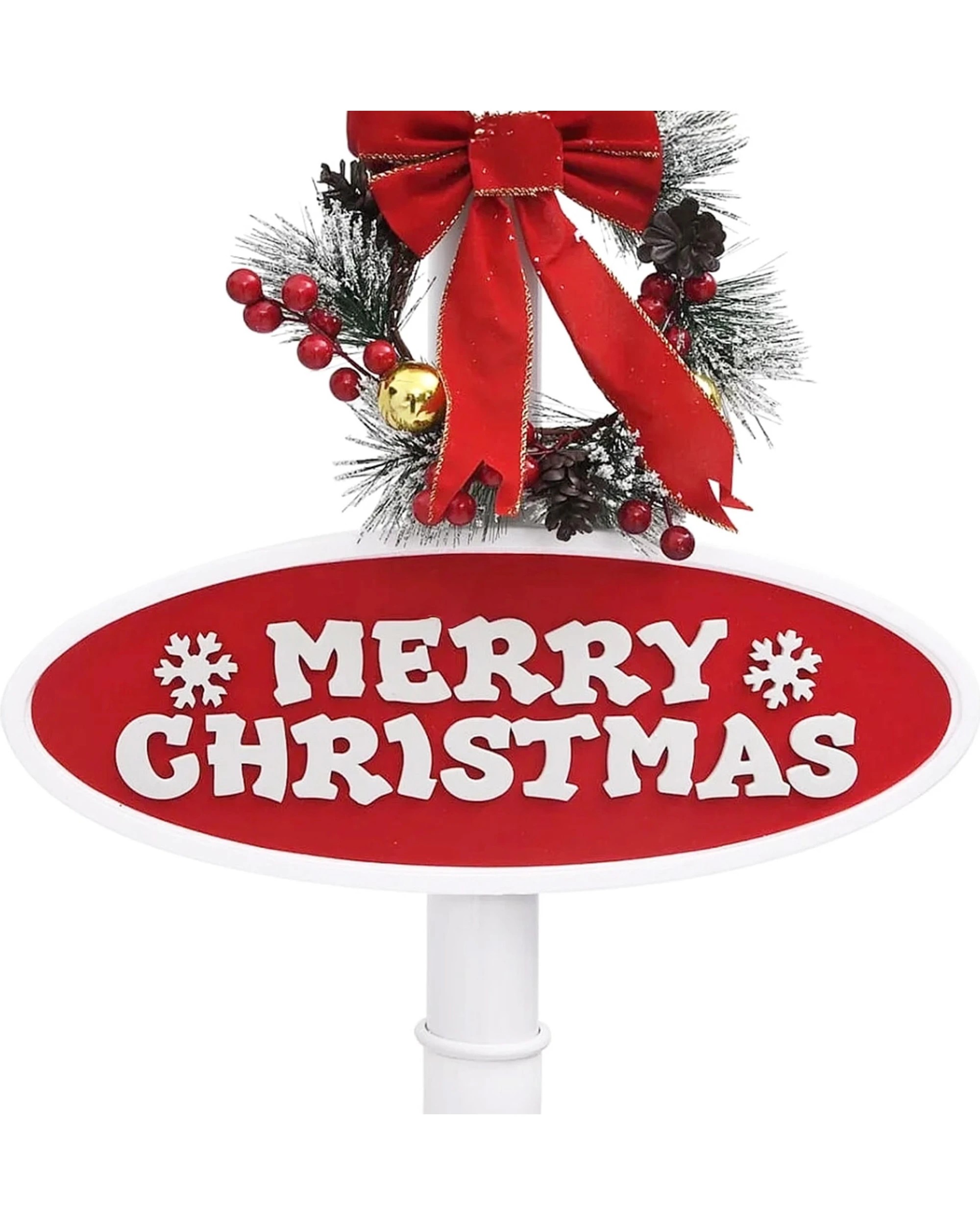 4 Christabelle 1.8m Christmas Lamp Post Outdoor Display Decoration LED Lights Front Yard Lawn Statue Ornament, 4 of 5