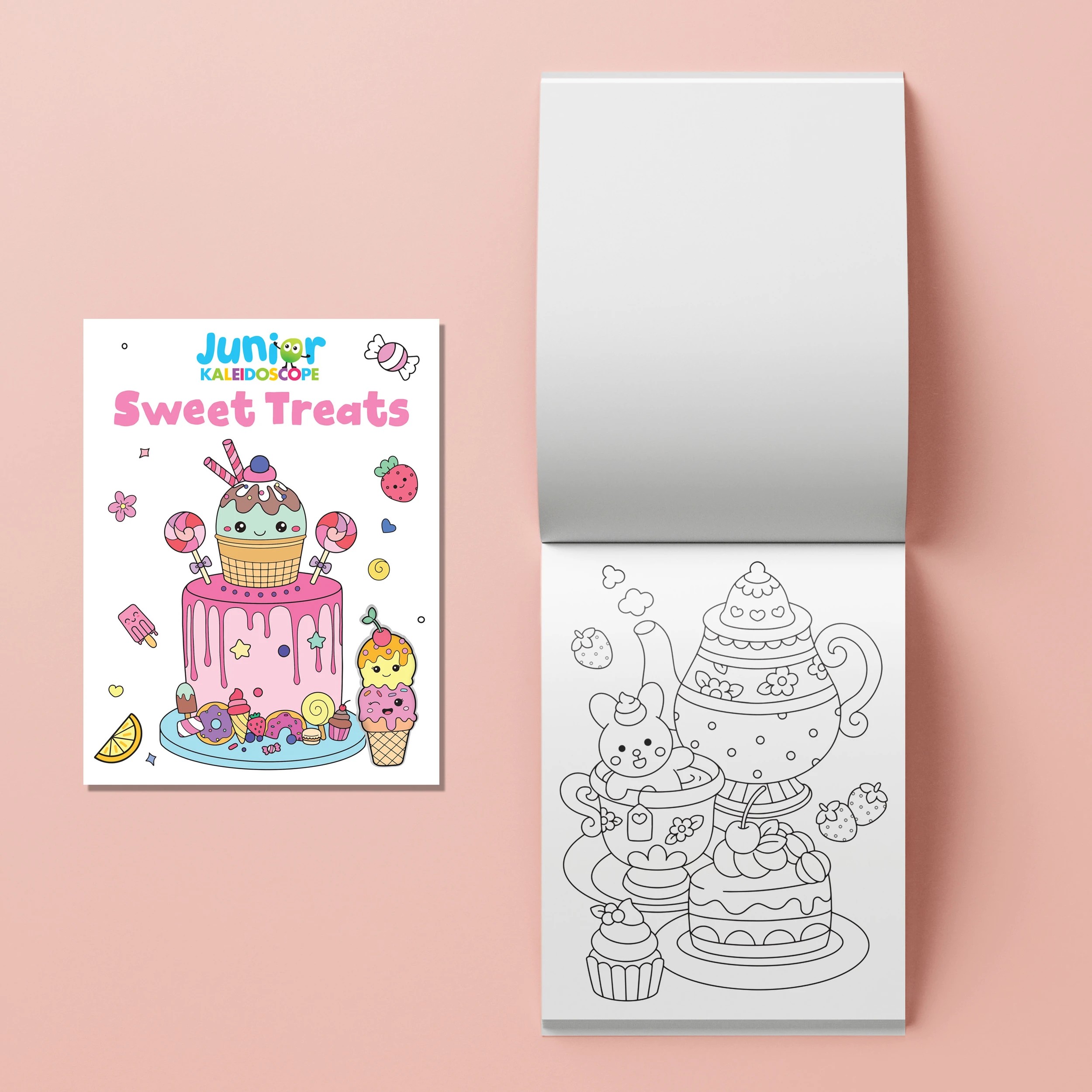 3 Junior Kaleidoscope Sweet Treats Colouring Kit - Book, 3 of 5