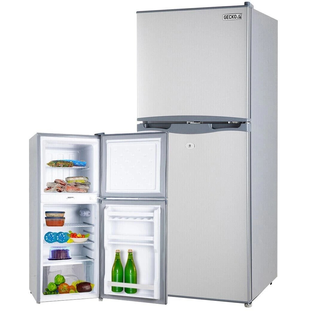 1 Gecko 125L Portable Upright Fridge - Silver, 1 of 1