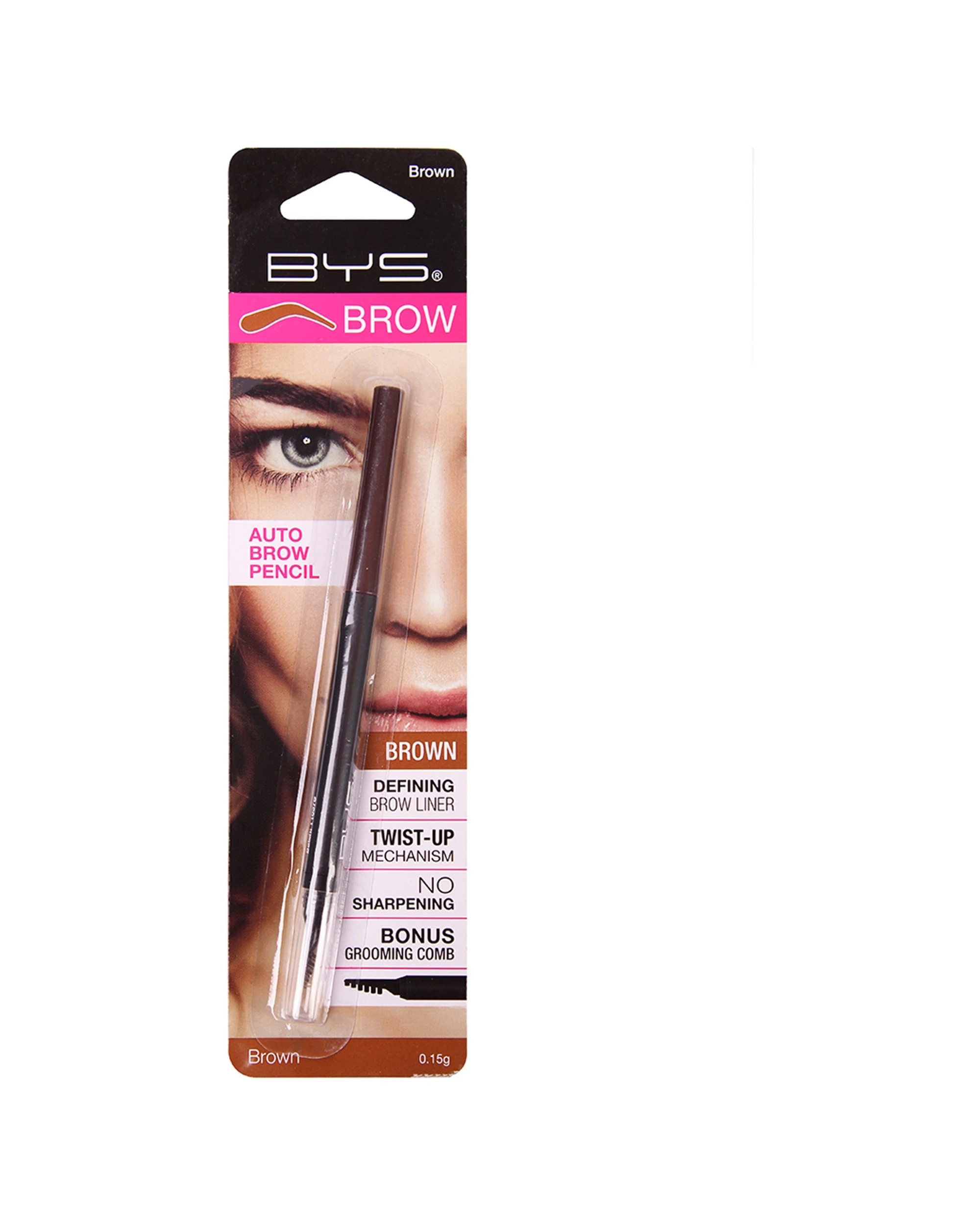 2 BYS Auto Eyebrow Pencil Makeup 0.15g 2PK - Brown, 2 of 2