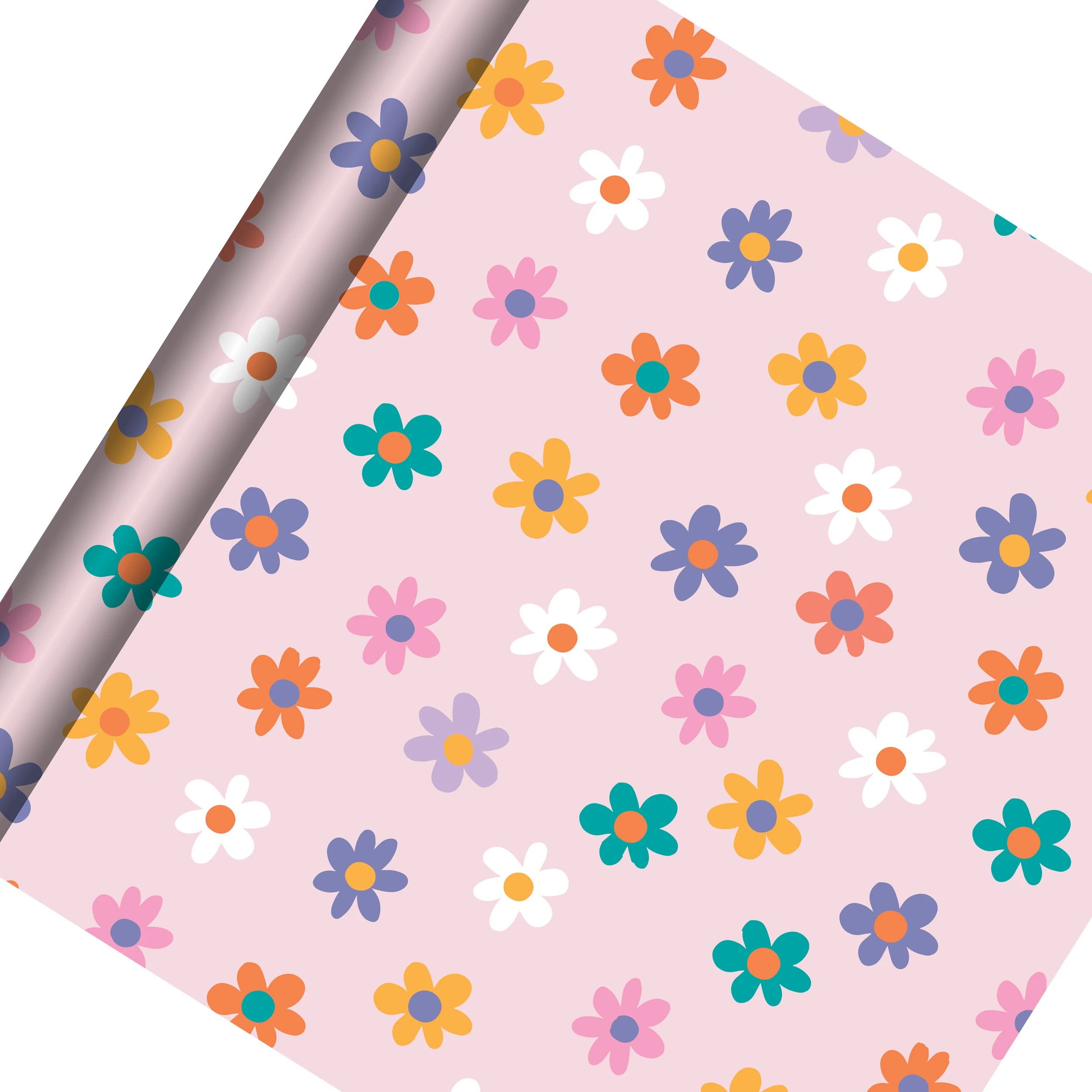 1 Creative Publishing by Hallmark Gift Wrap Roll - Daisies, 1 of 3