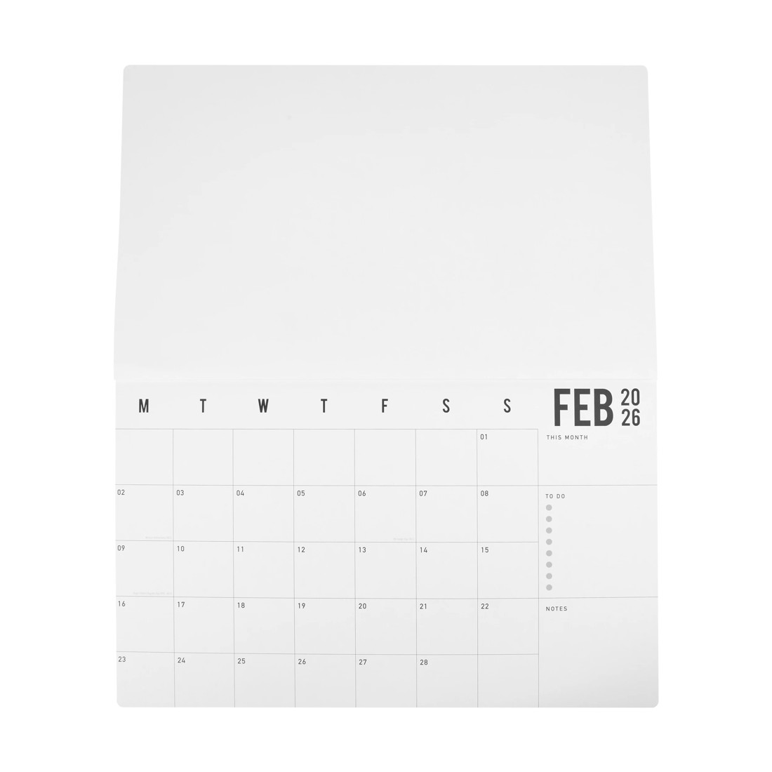 3 2026 Wall Jumbo Black Calendar, 3 of 4