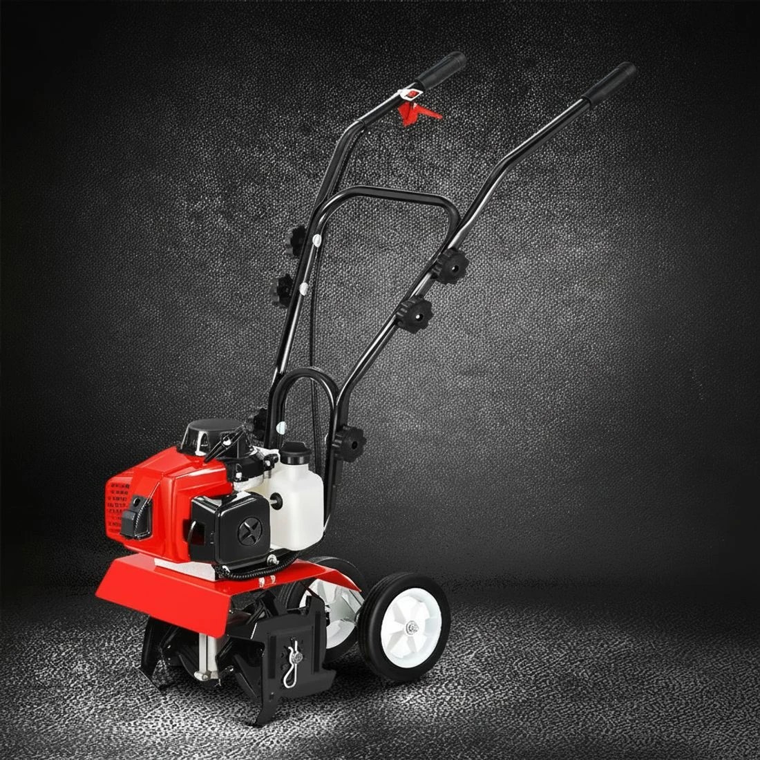 6 Giantz 63CC Tiller Garden Cultivator Rototiller 4 Blades Soil Plower Rotary Hoe - Red, 6 of 6