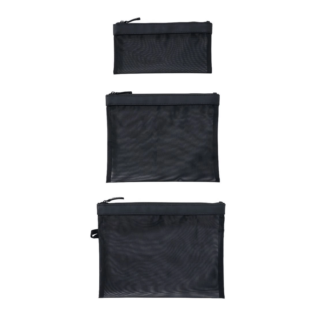 2 Otto Mesh Pouches Black 3 Pack, 2 of 4