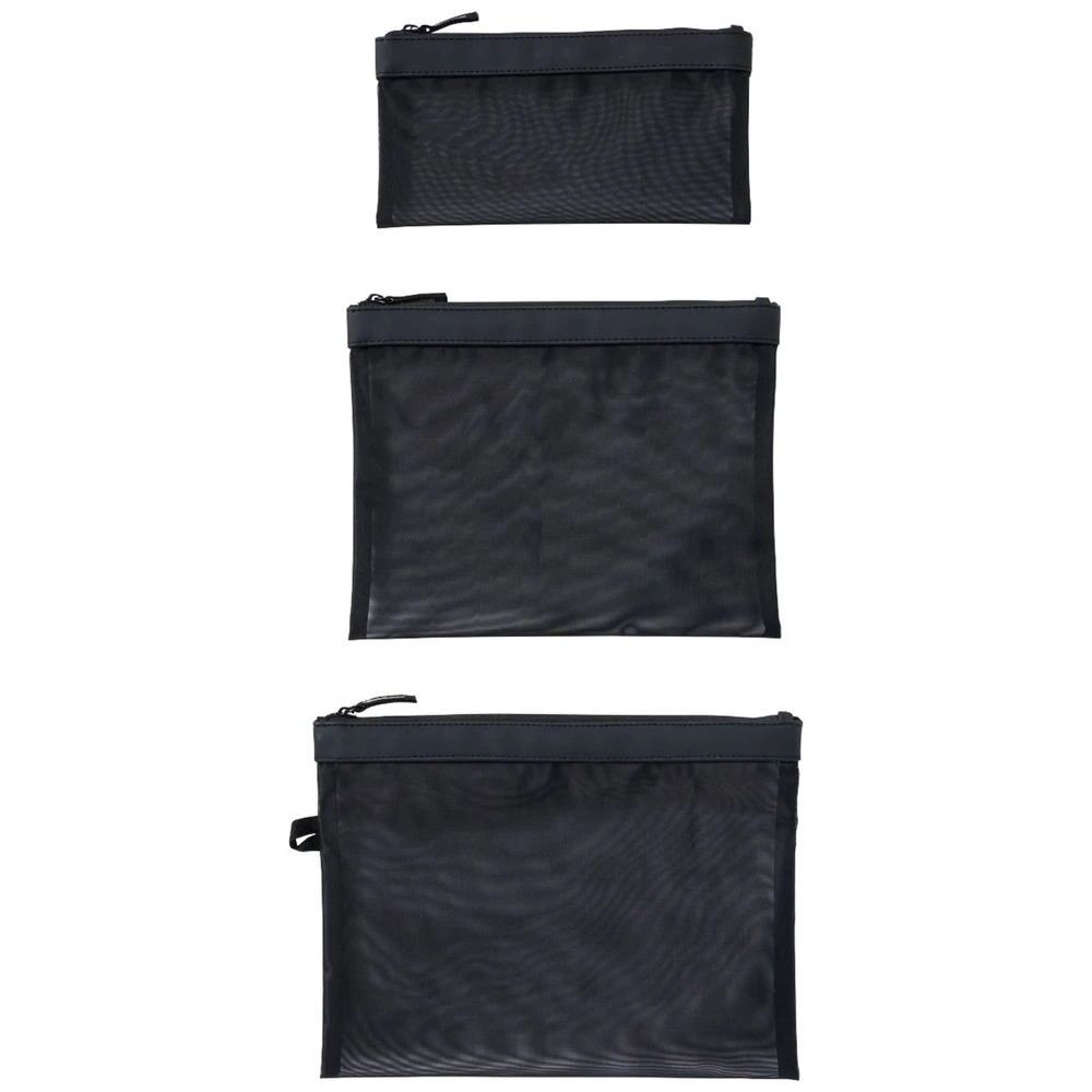 2 Otto Mesh Pouches Black 3 Pack, 2 of 4