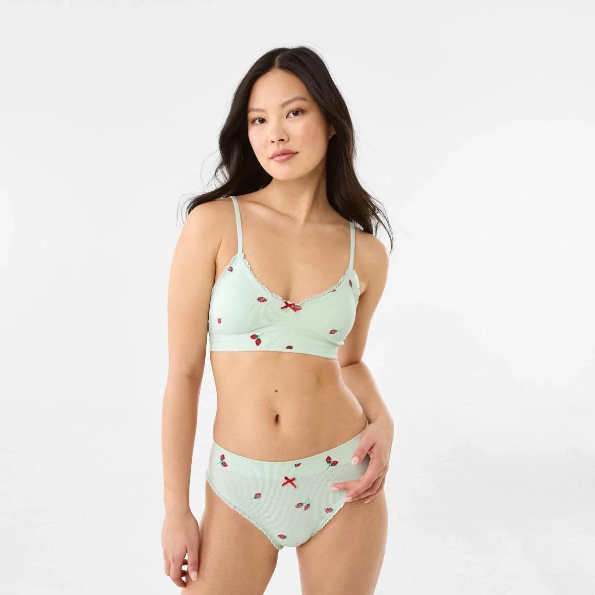 10 2 Pack Seamfree Rib Bralette BERRY, PINK LADY, 10 of 10