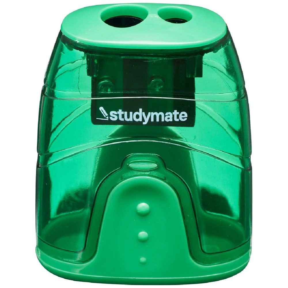 2 Studymate Barrel 2 Hole Sharpener Green, 2 of 2