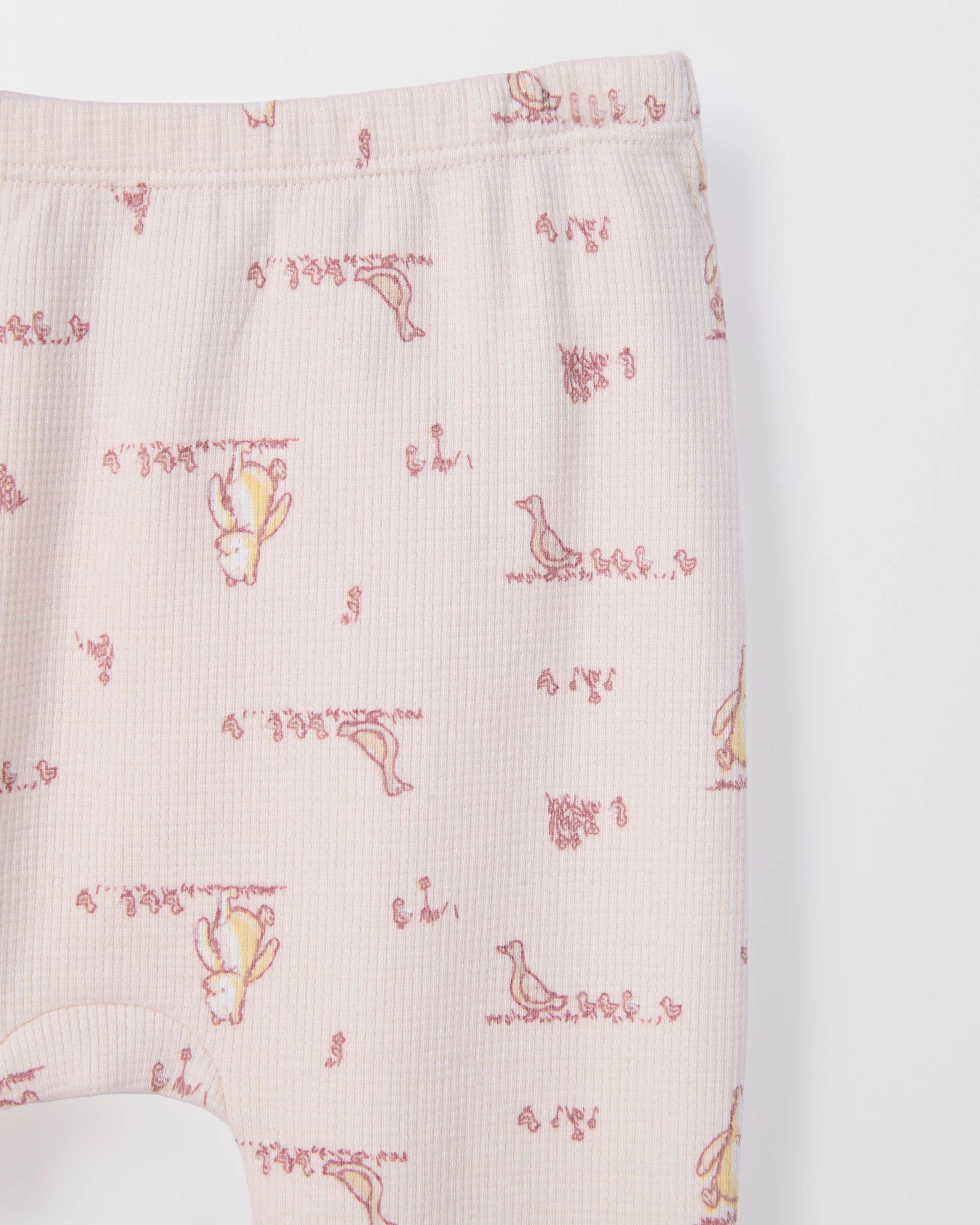 3 Disney Winnie The Pooh Baby Waffle Henley Bodysuit and Leggings Set WINNIE, 3 of 3