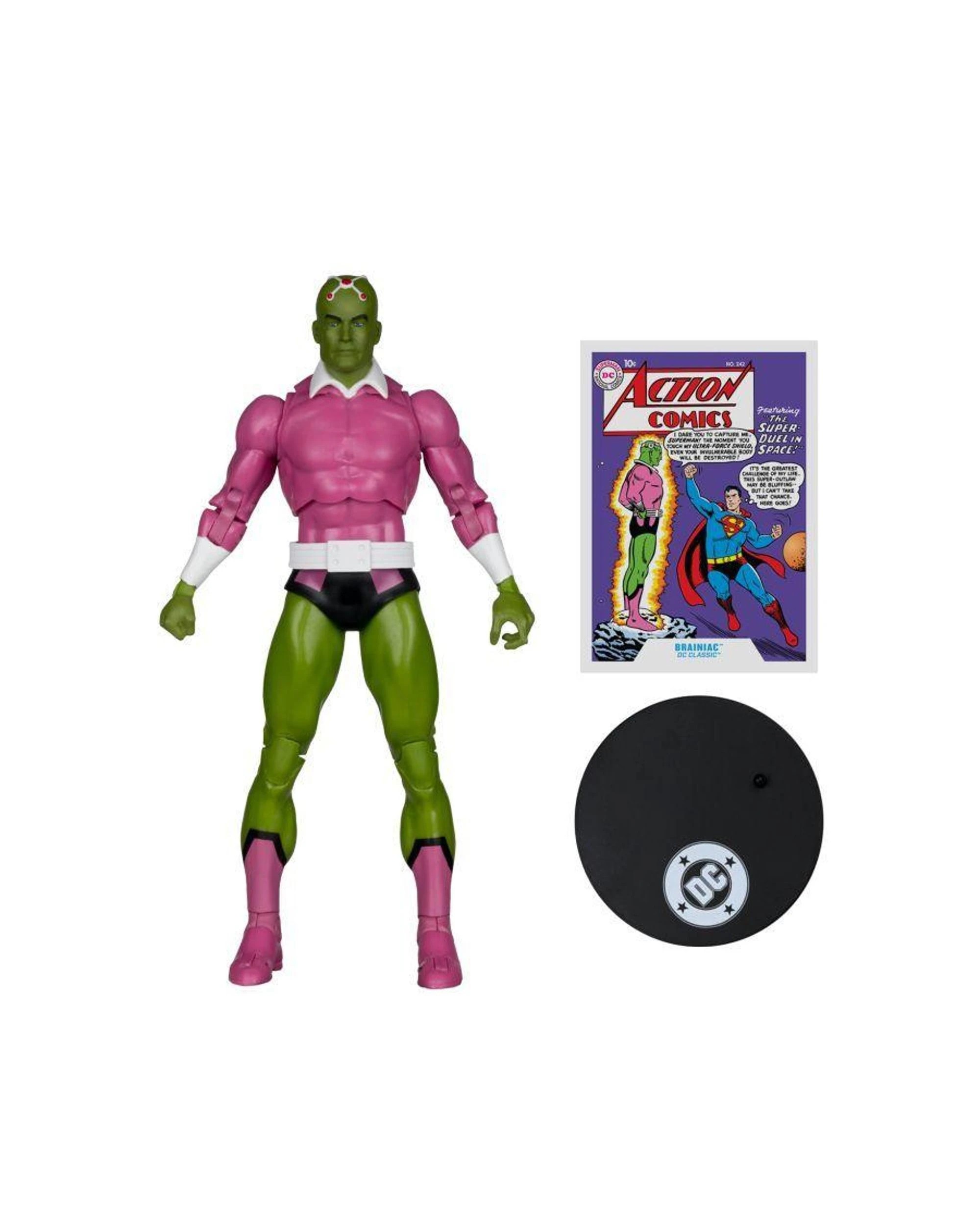 6 McFarlane DC Multiverse Classic Brainiac 7 inch Figure, 6 of 9