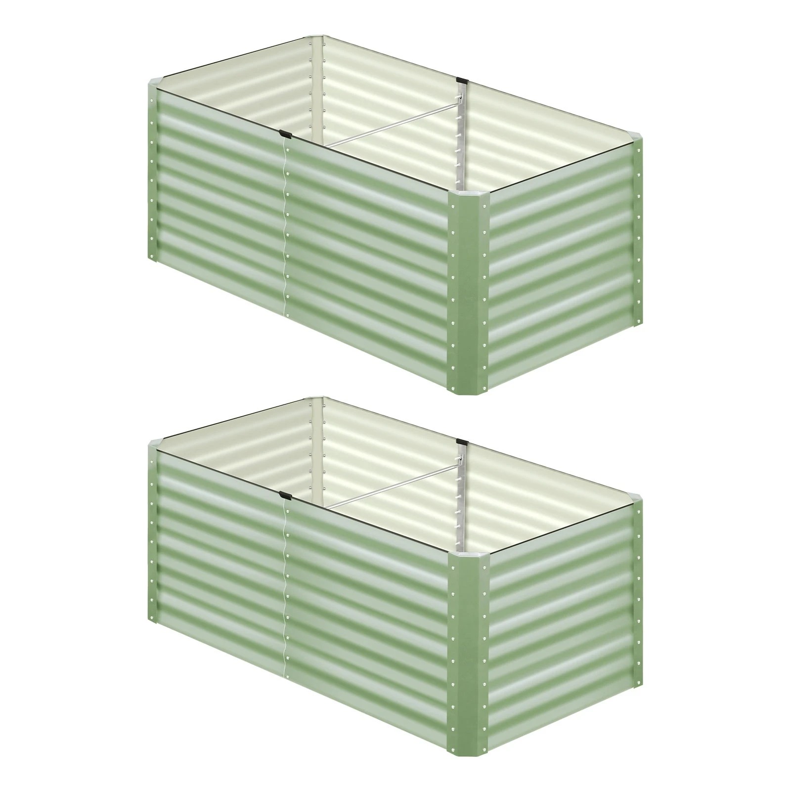 1 Livsip Garden Bed 320x80x73CM Raised Container Vegetable Planter Box - Green, 1 of 8