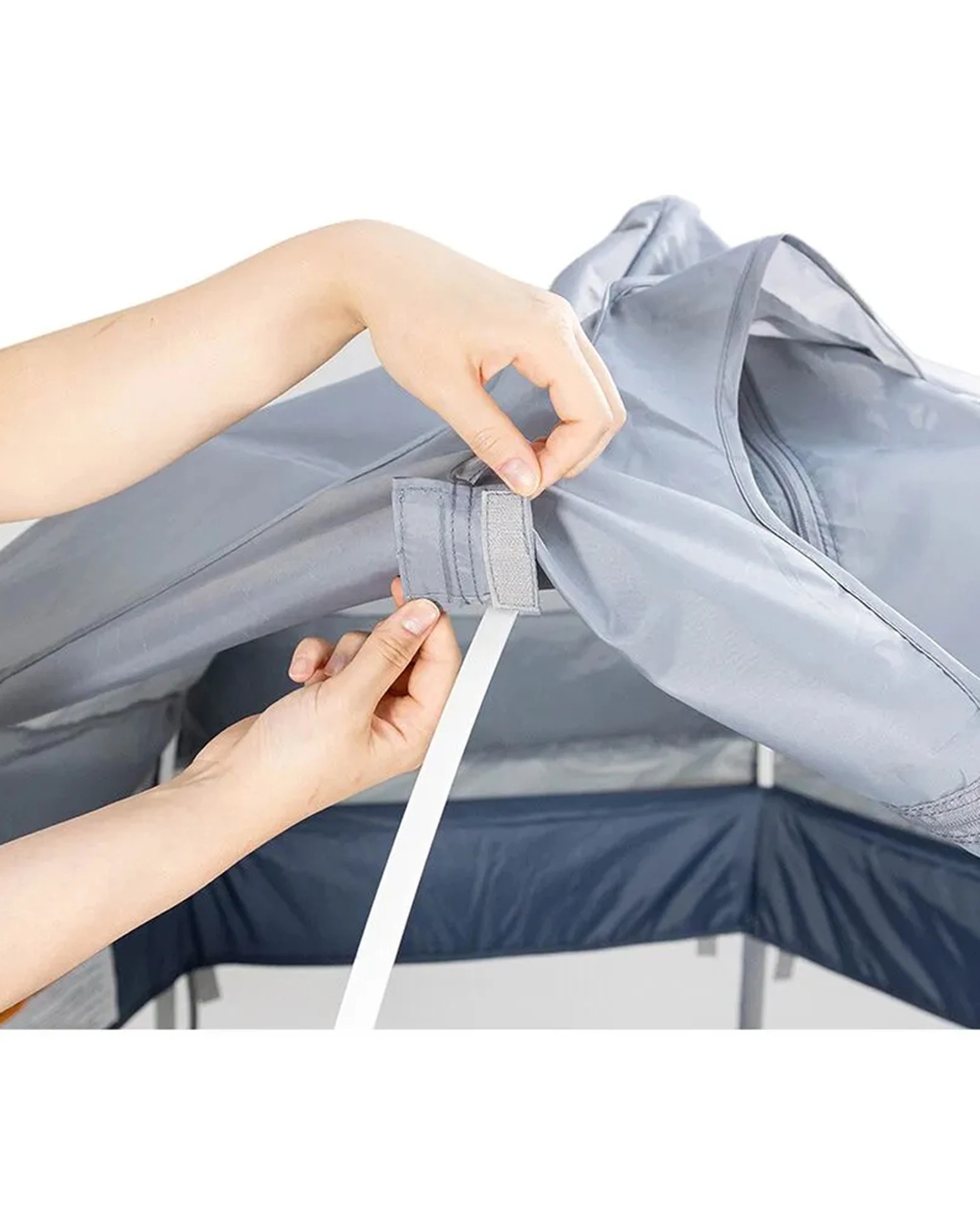 7 Vee Bee Koop Kids Indoor Outdoor Play Yard With Carry Bag And Canopy - Blue, 7 of 9