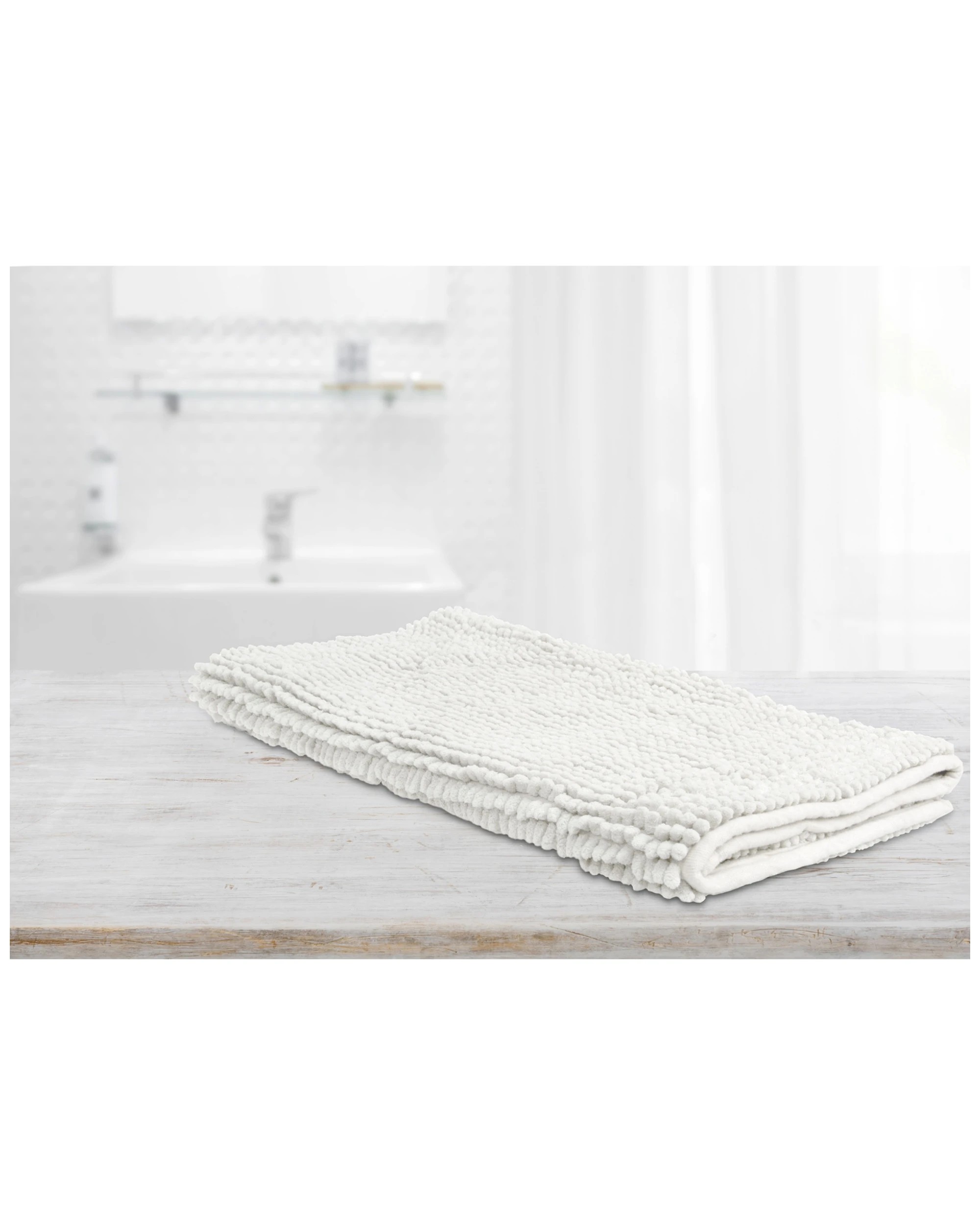 2 ARDOR Algodon Toggle Bath Mats Polyester Bath Mat 50x100cm Machine Washable, 2 of 3