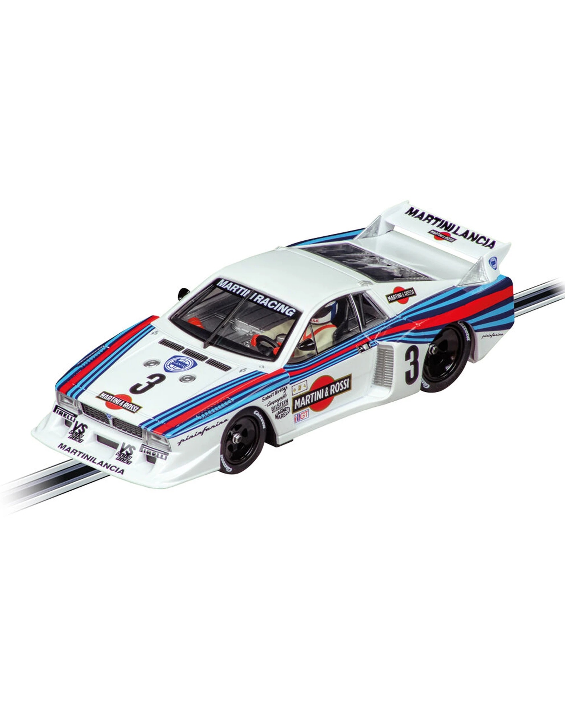 3 CARRERA Lancia Beta Montecarlo Slot Car 1 32 Scale Full Function Lights - White, 3 of 3
