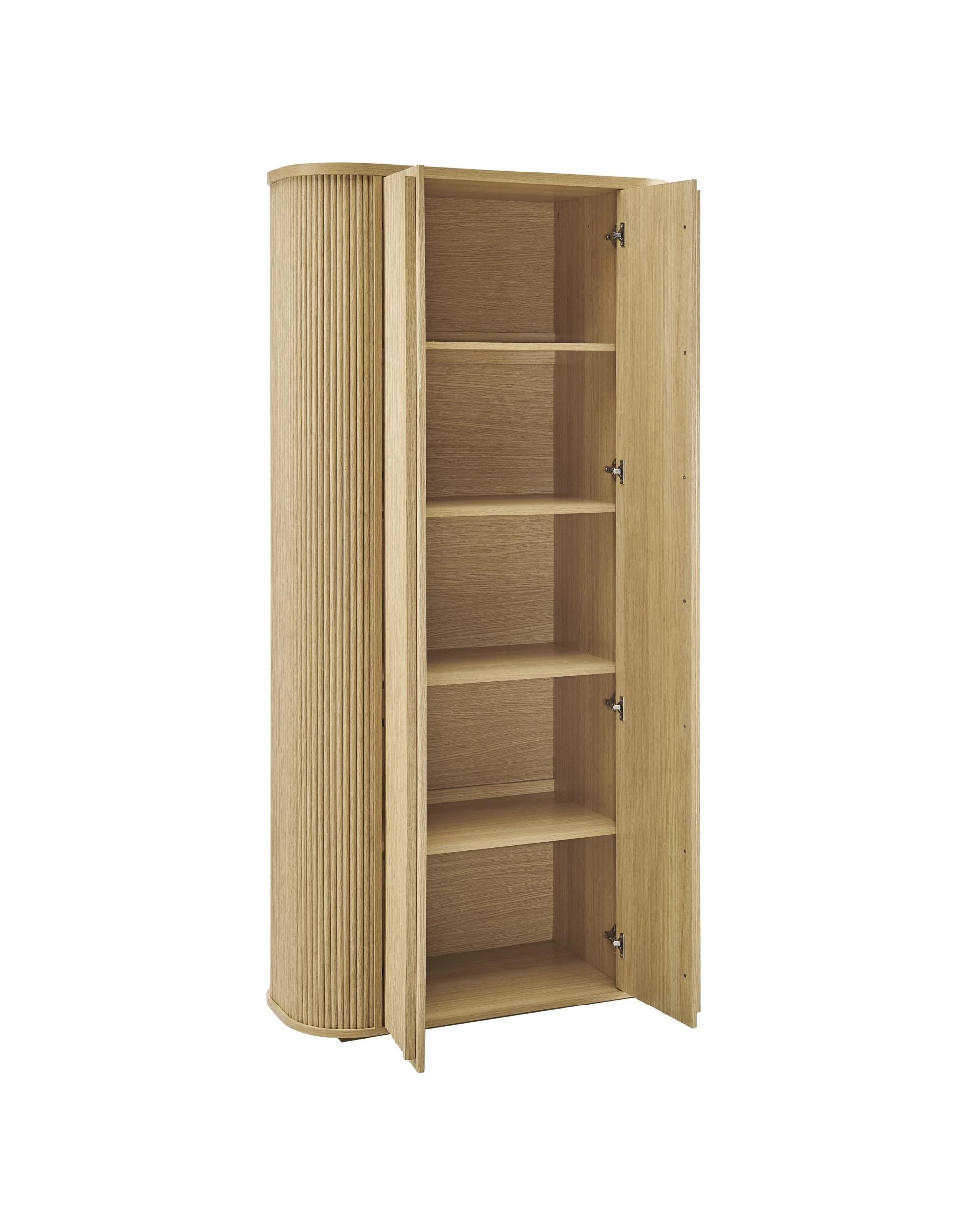 8 Kodu Tall Cabinet Storage 2 Doors - Natural, 8 of 10