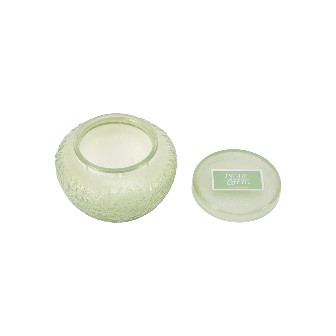 5 Green Embossed Candle, 5 of 6