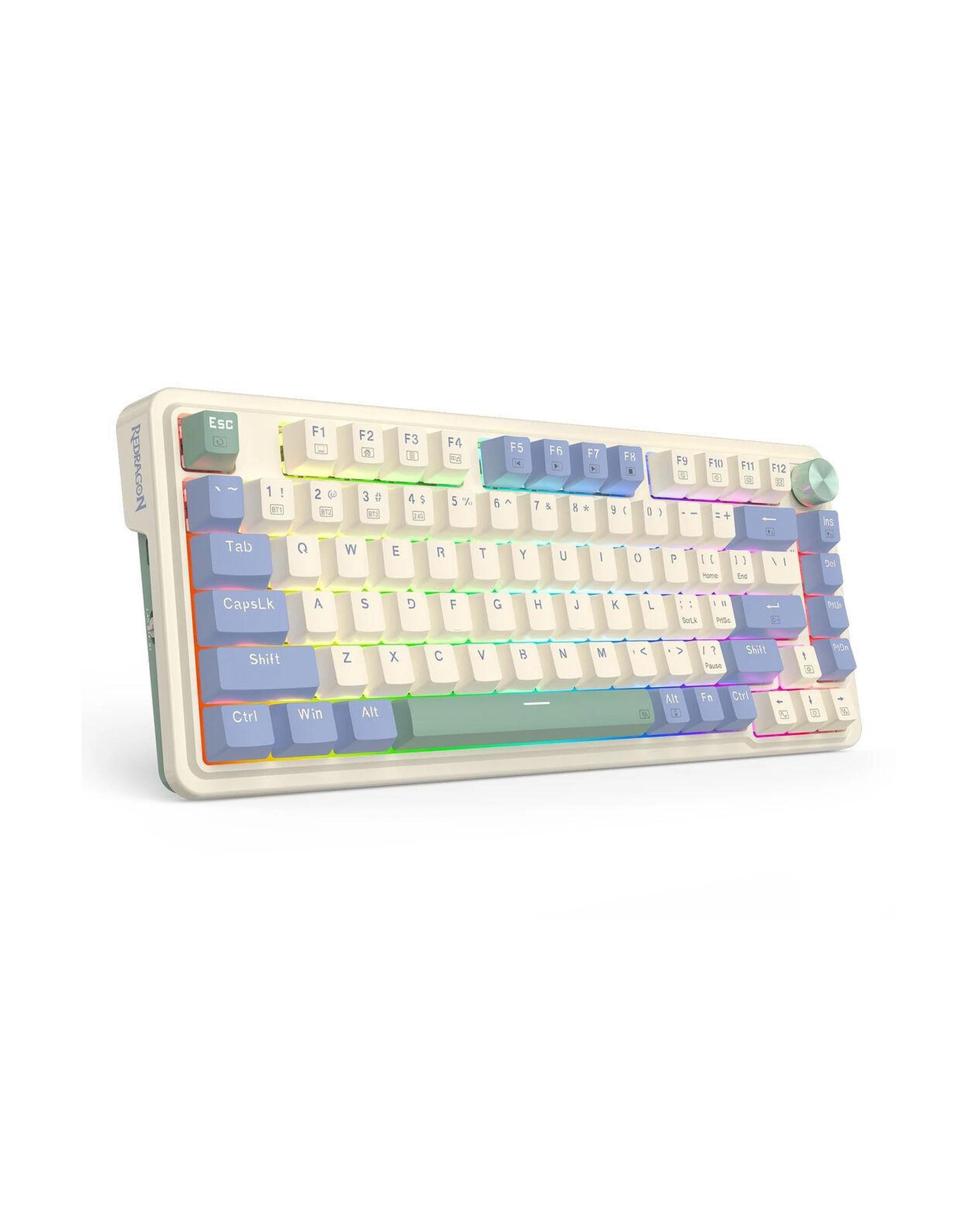 2 Redragon K673CPG RGB Pro White 75% Gasket Wireless Mechanical Keyboard, 2 of 9
