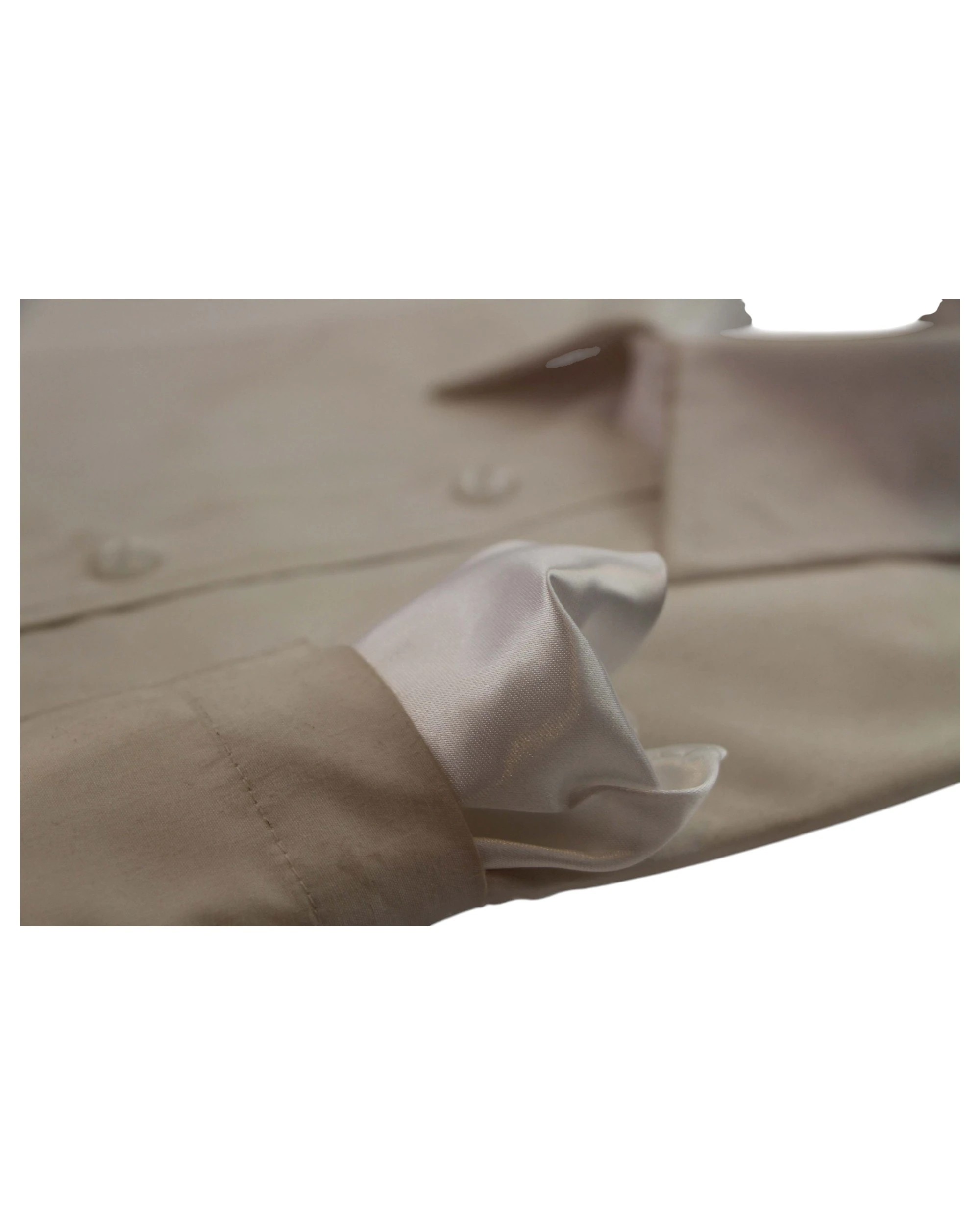 3 Zasel Mens Pocket Square - White, 3 of 3
