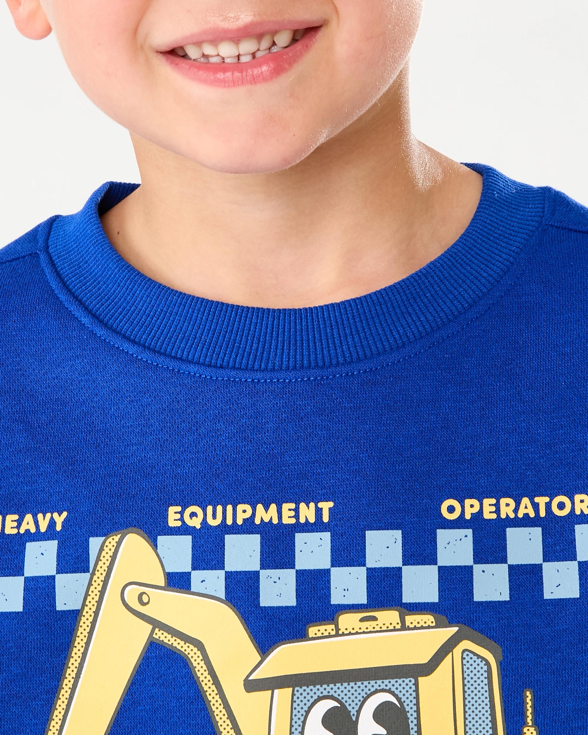 4 Print Crew Neck Sweatshirt Blu Digger, 4 of 7