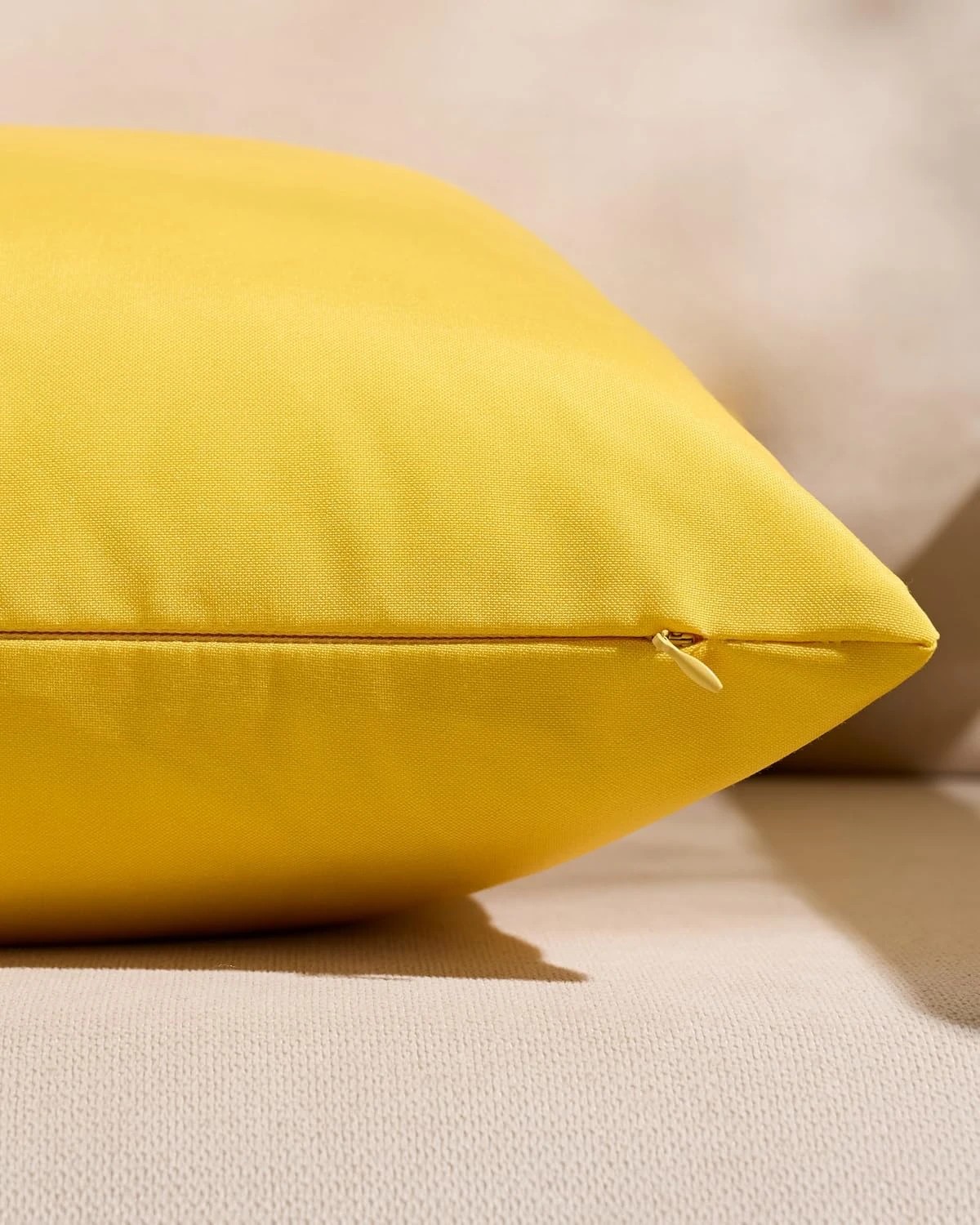 3 Gioia Casa 2-Pack Outdoor Waterproof Cushion Covers - Yellow, 30×50cm, 3 of 4