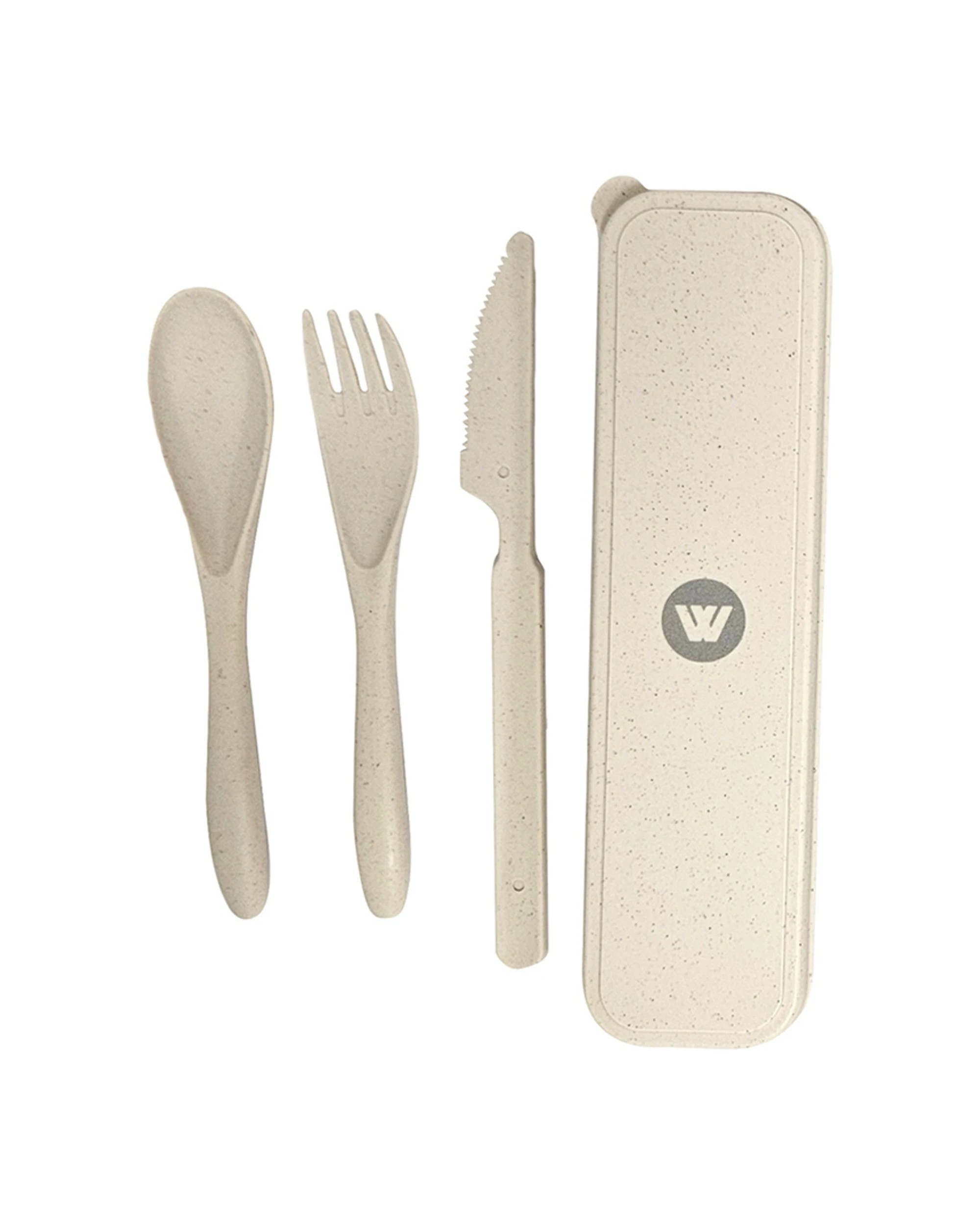 2 Wildtrak Wheat Straw Tableware Set 6 Pack 4 Piece Camping Biodegradable - Assorted, 2 of 2