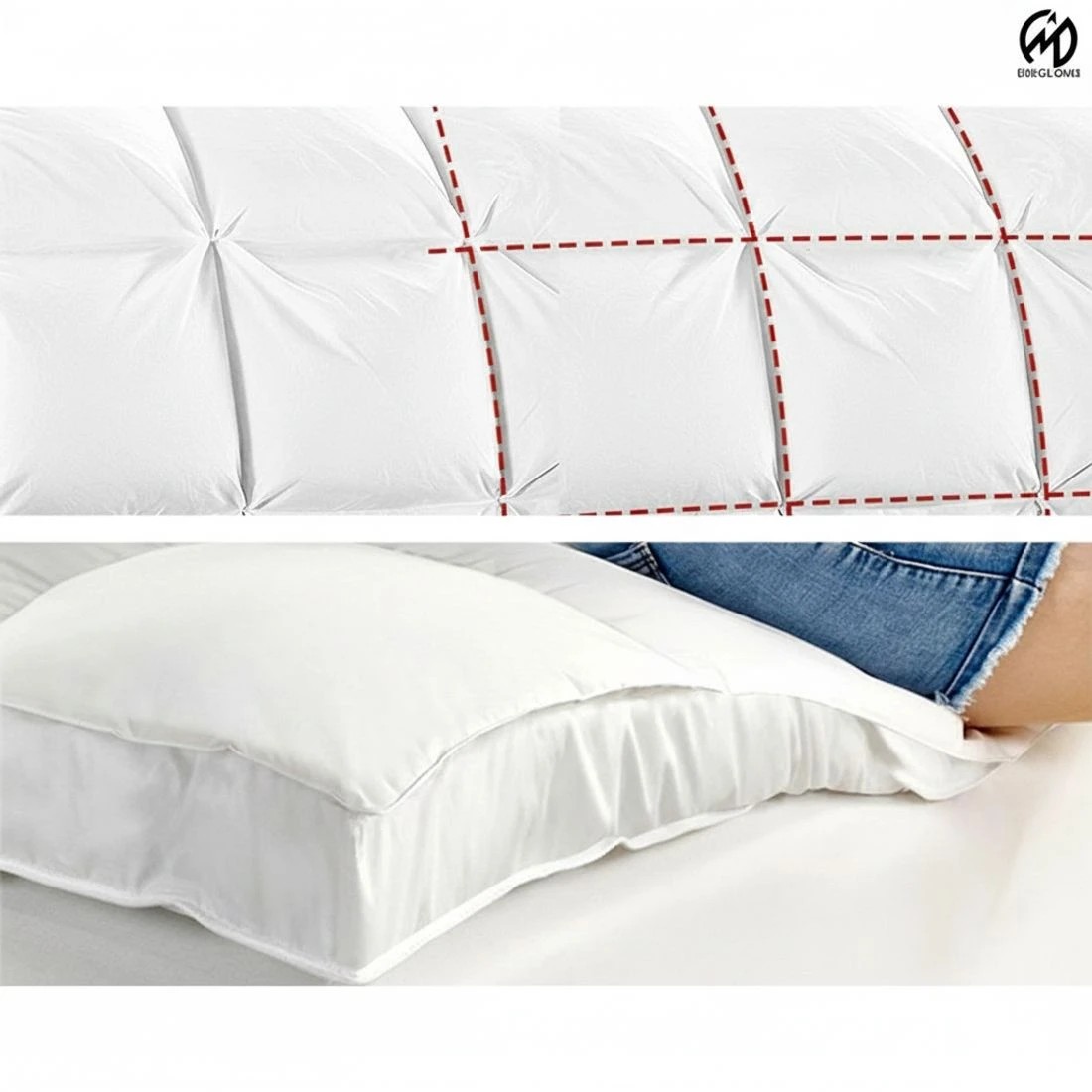 5 Giselle Bedding 5cm Bamboo Pillowtop Mattress Topper 1000GSM Mattress Pad - King Single Bed - White, 5 of 7