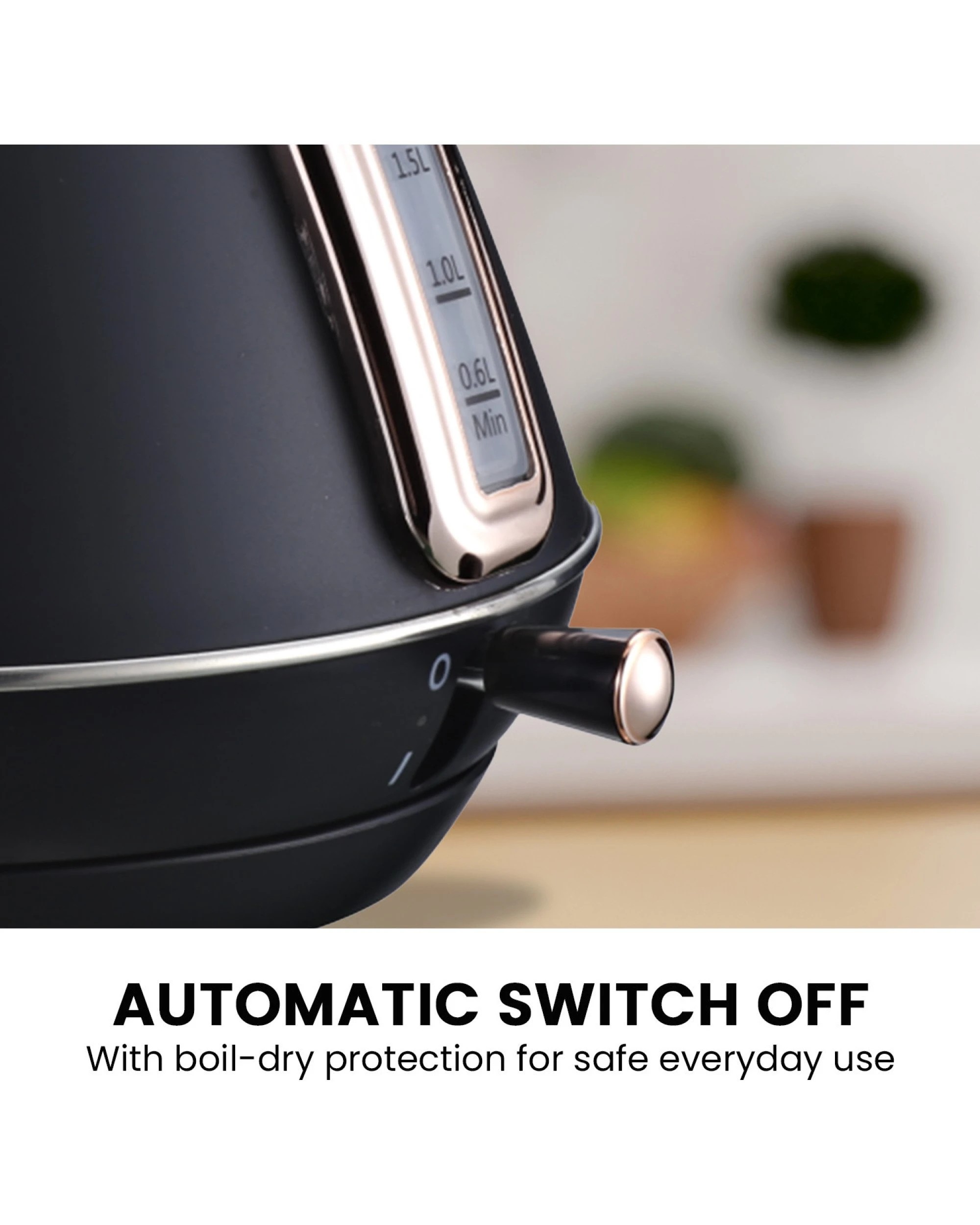 10 Pronti Rose Trim Collection Toaster And Kettle Bundle - Black, 10 of 10