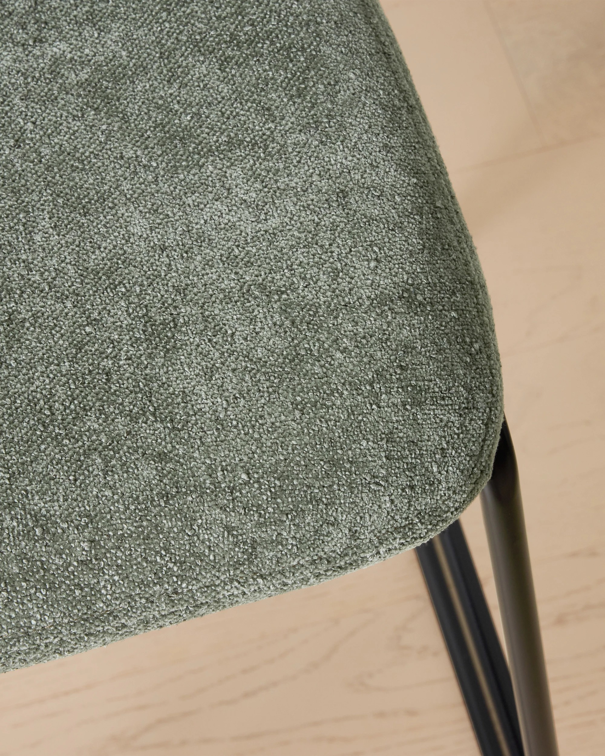 6 Chenille Stool - Green, 6 of 7