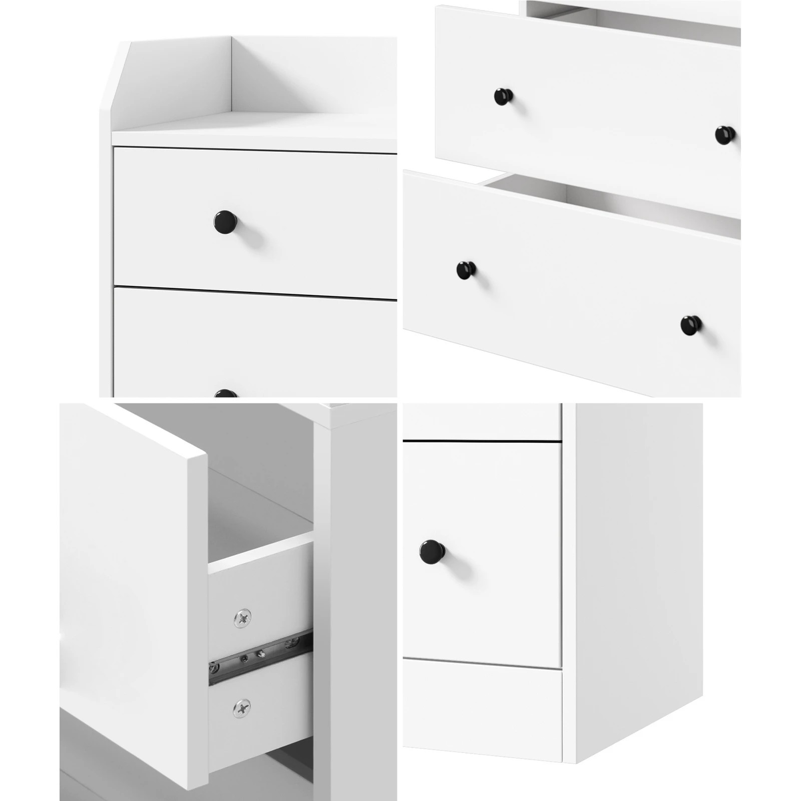 4 Oikiture Buffet Sideboard 6 Drawers
 - White, 4 of 10