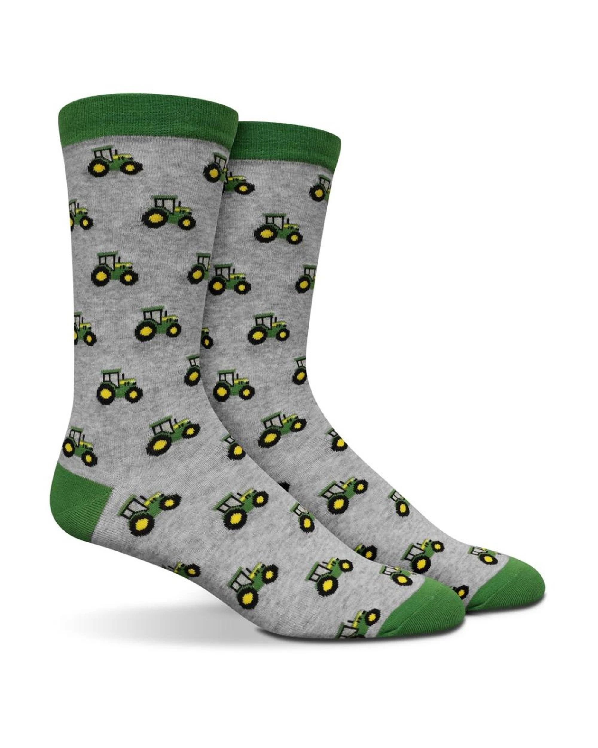 2 John Deere Tractor Row Fashion Socks Crew 2 Pack - L - Multi, 2 of 5