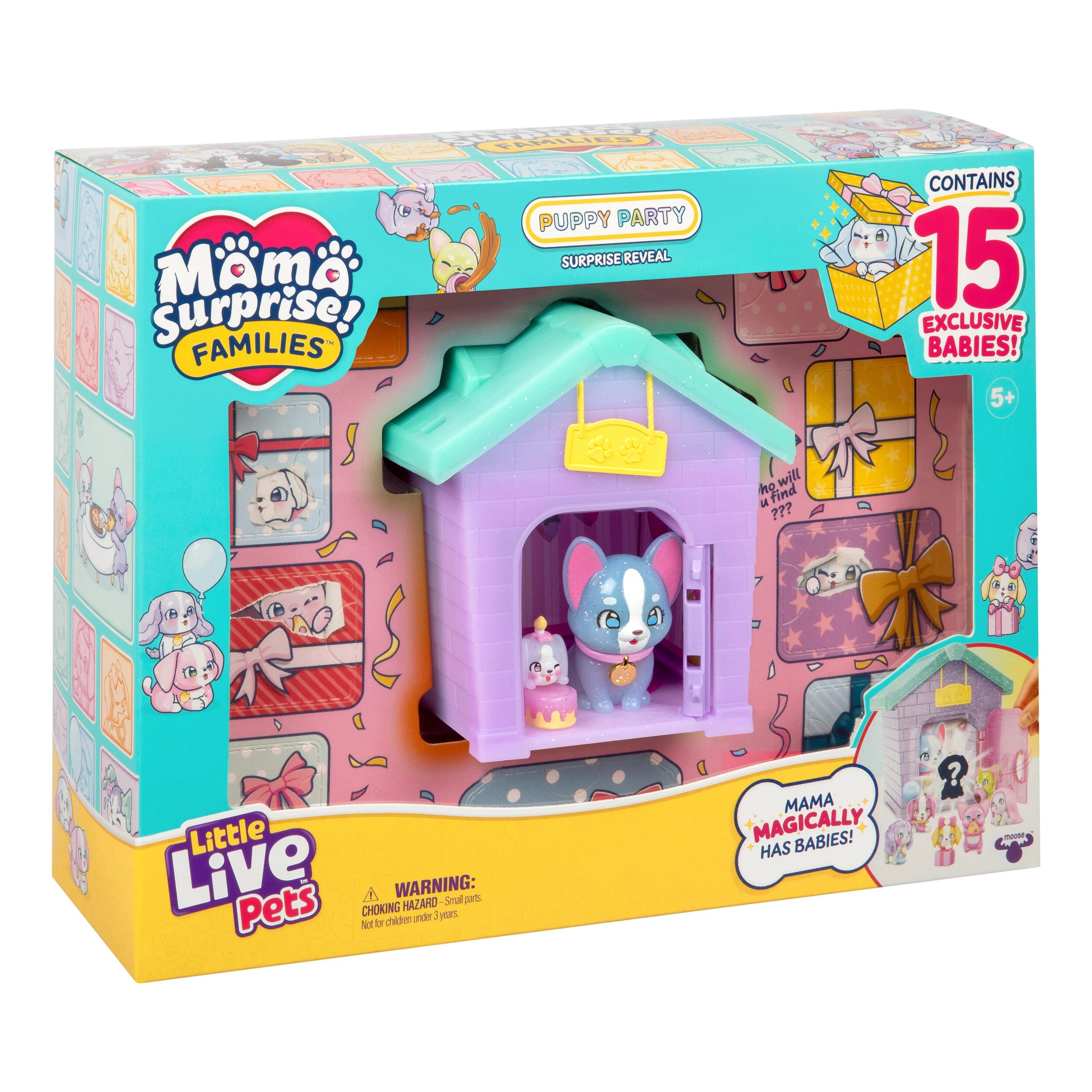 3 Little Live Pets Mama Surprise Puppy Party Pack, 3 of 6