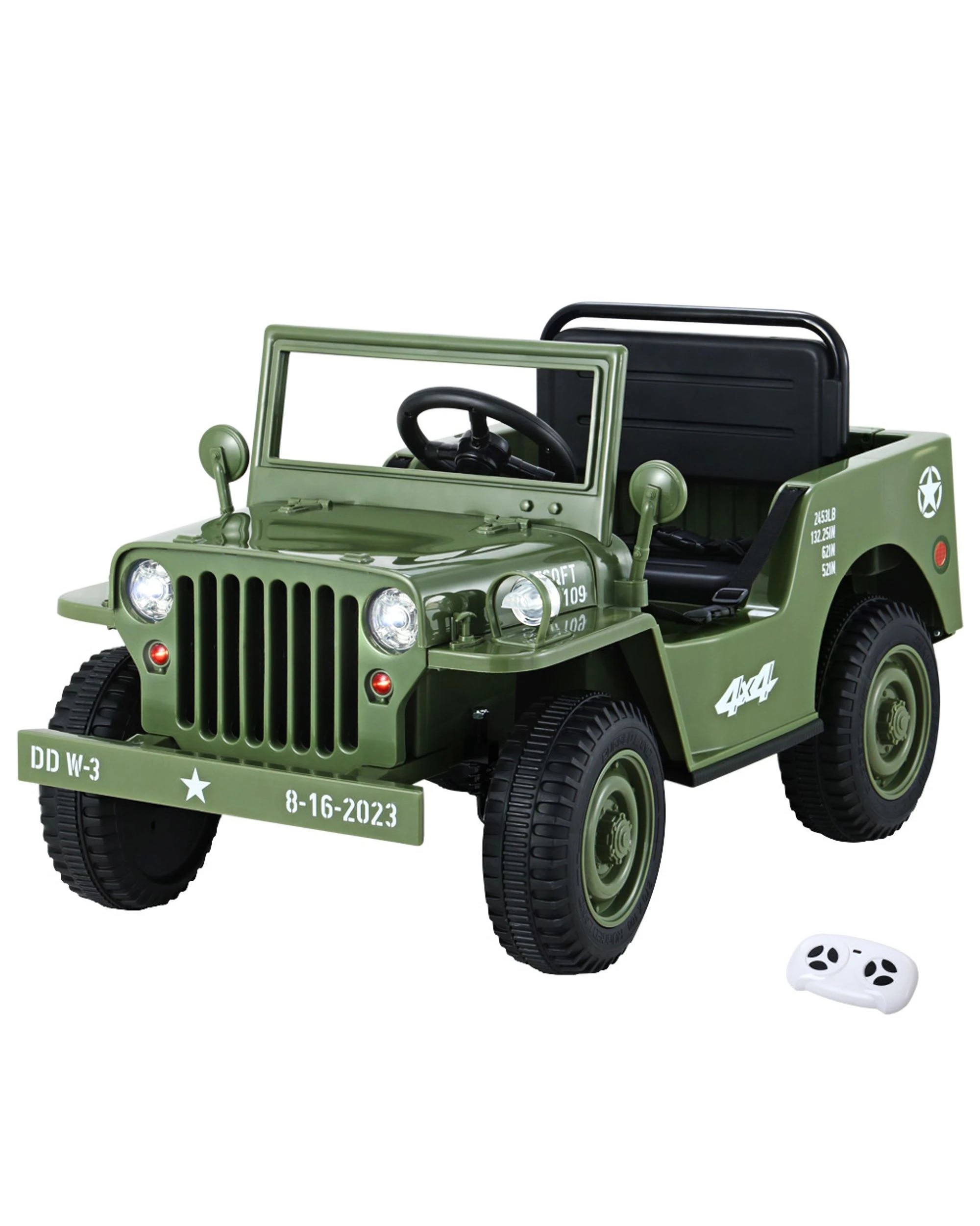 1 Rigo Kids Electric Ride On Car Off Road Toy Cars Remote 12v
 - Green, 1 of 3