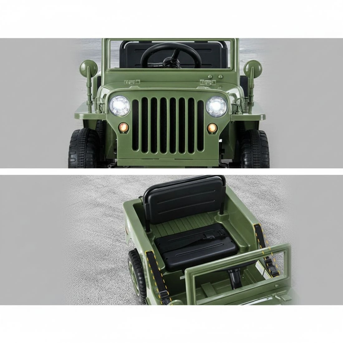 1 Rigo Kids Electric Ride On Car Off Road Toy Cars Remote 12V - Green, 1 of 7