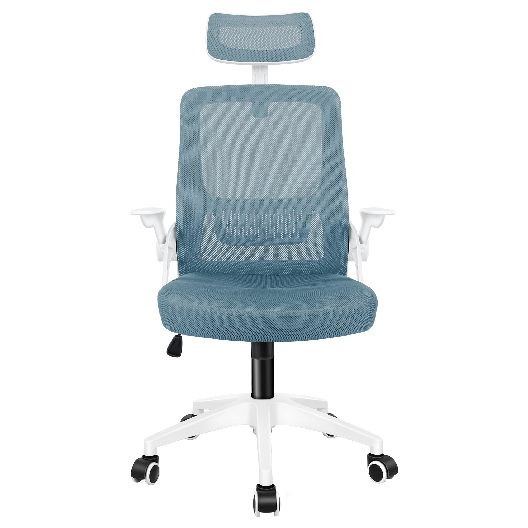 3 Alfordson Mesh Office Chair Executive Fabric Seat Tilt Gaming Computer - Blue, 3 of 10