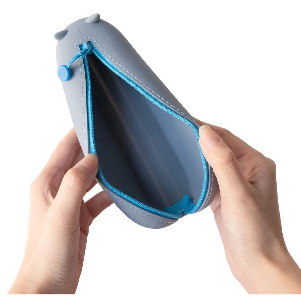 8 PuniLabo Lying Down Pencil Case Grey Cat, 8 of 10