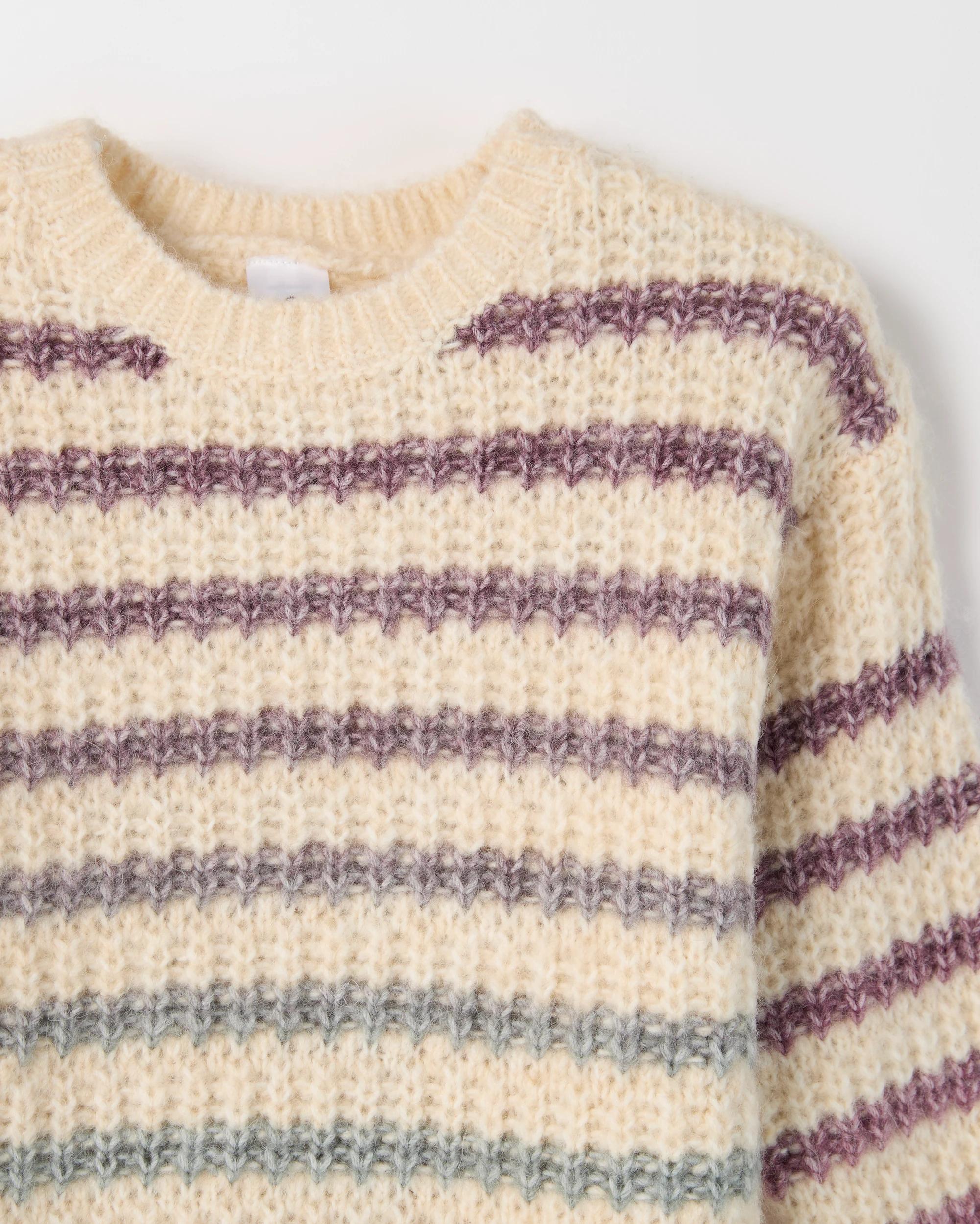 2 Target Kids Long Sleeve Gradient Stripe Knit Jumper RAINBOW STRIPE MULTI, 2 of 2