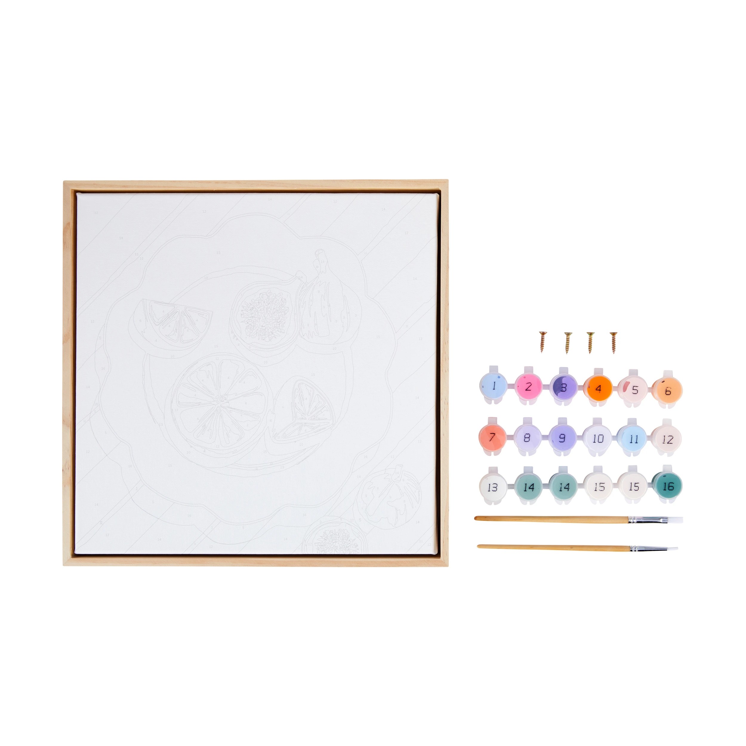 2 Paint By Numbers Framed Canvas Kit, 2 of 3