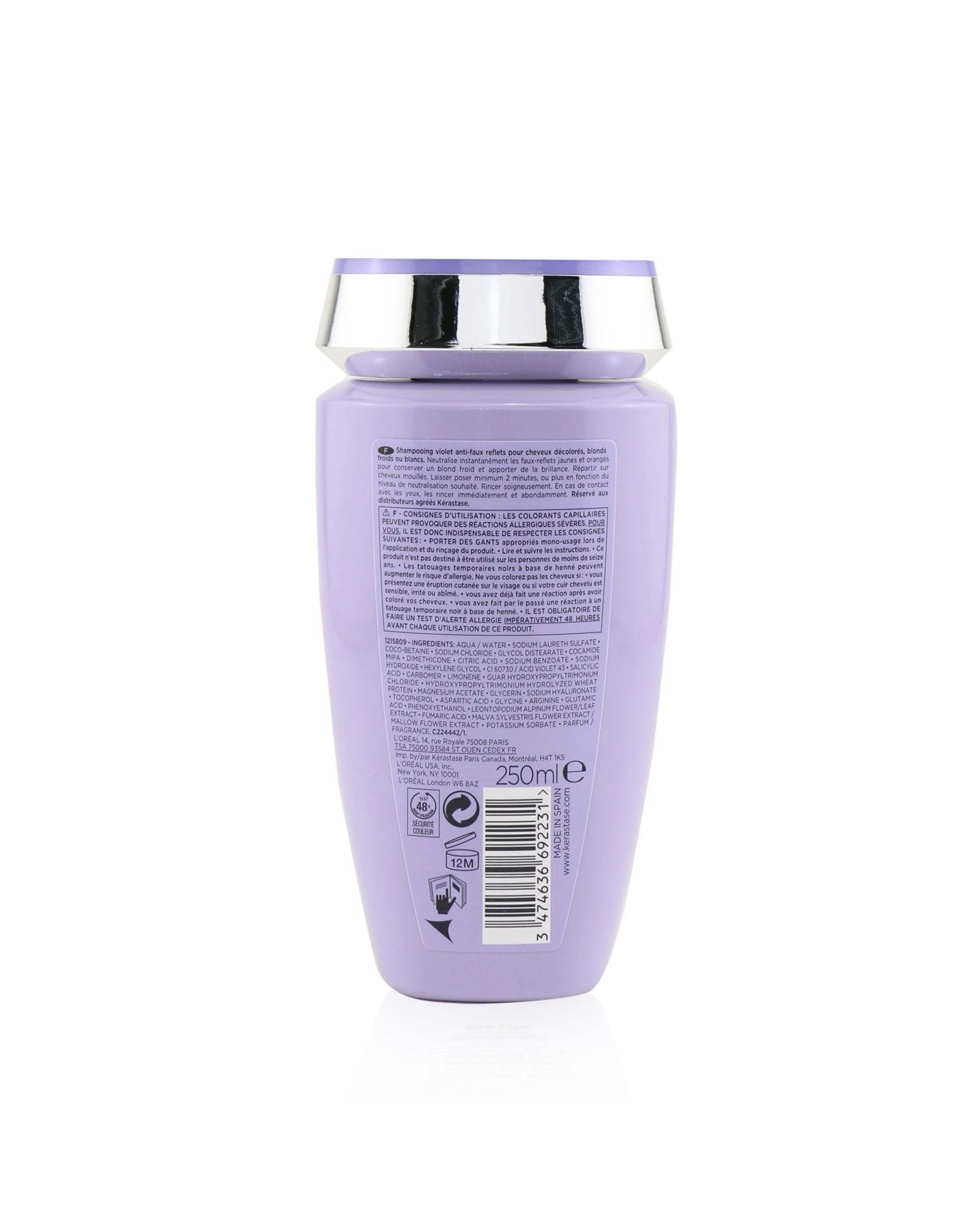 4 Kerastase Blond Absolu Bain Ultra-Violet Anti-Brass Purple Shampoo (Lightened, Cool Blonde or Grey Hair)  250ml/8.5oz, 4 of 4