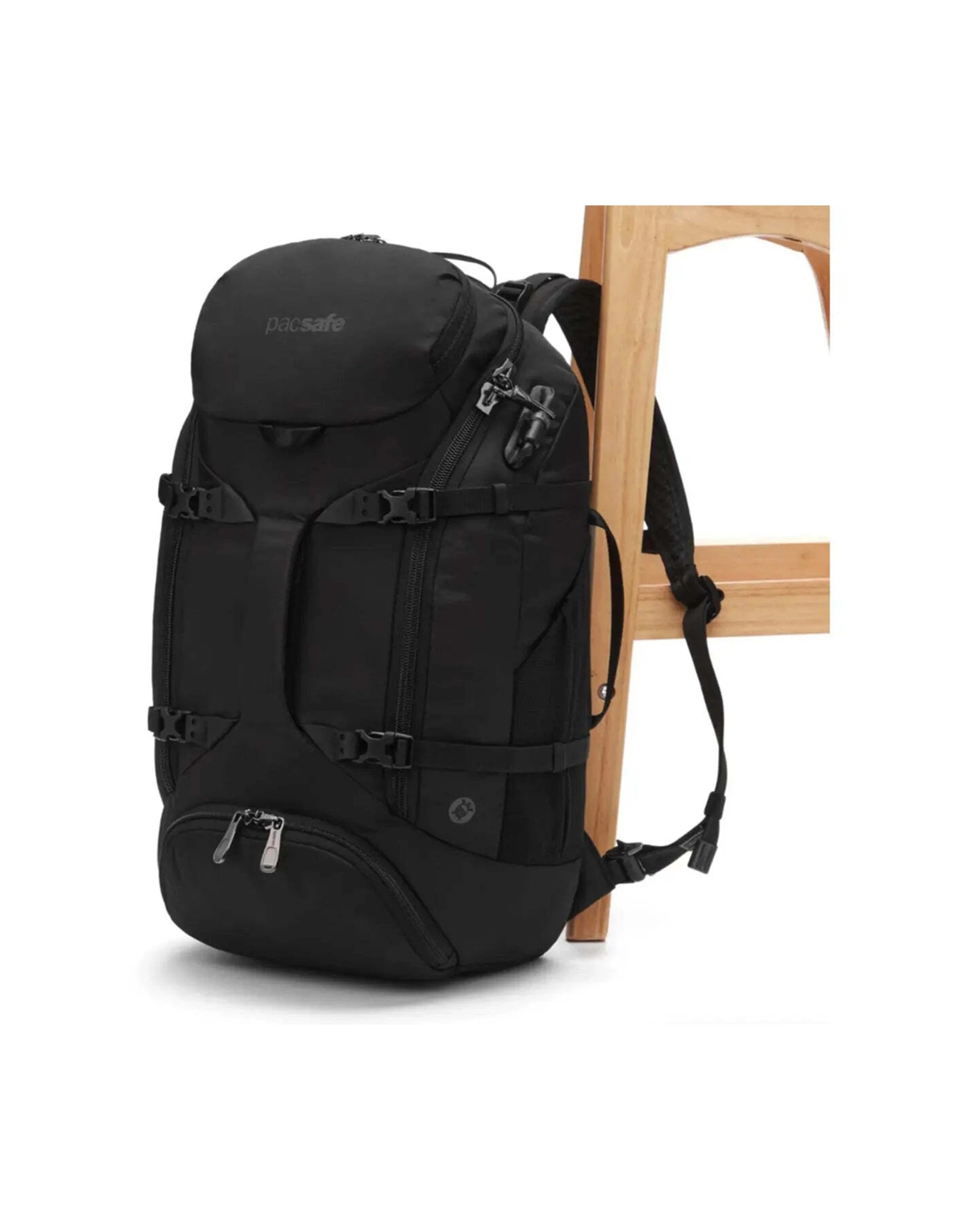 6 Pacsafe Venturesafe EXP35 Anti-Theft Travel Backpack 35L Capacity - Black, 6 of 8