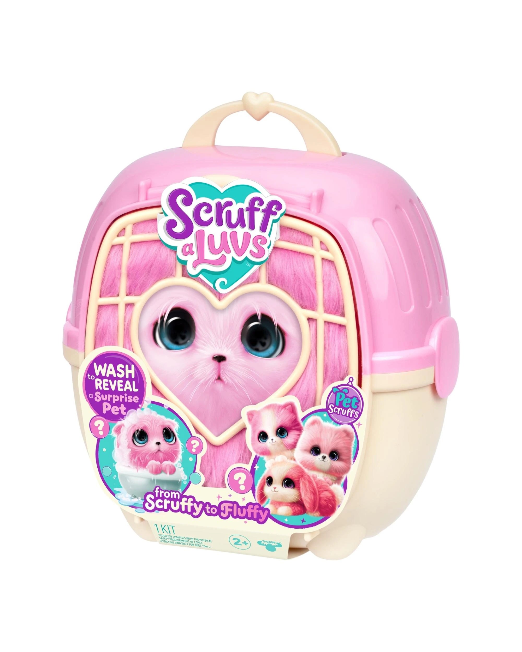 3 Little Live Pets Scruff-A-Luvs Series 1 Single Pack Pink, 3 of 10