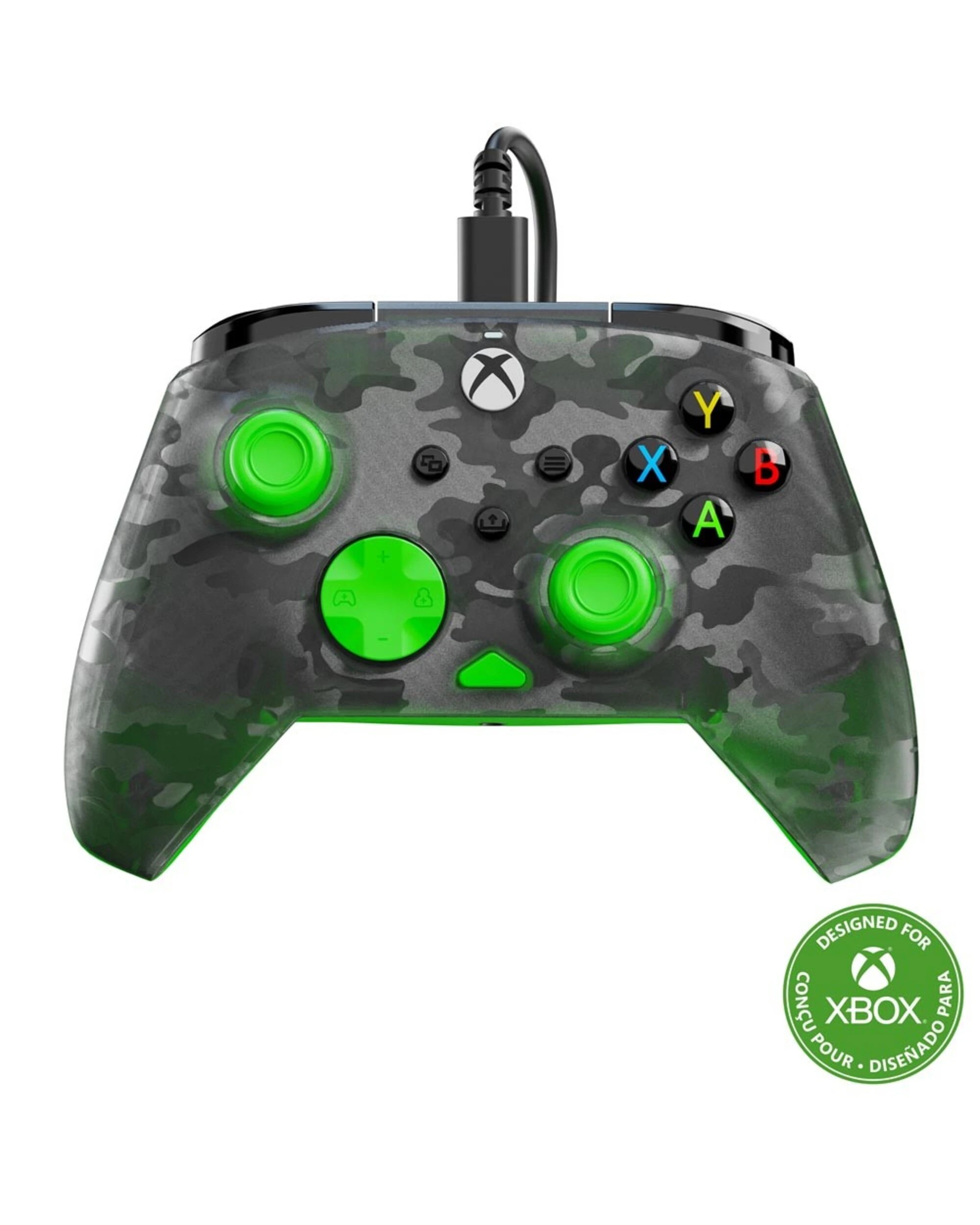 2 Turtle Beach - Rematch Core Wired Controller for Xbox  Ghost Black Camo/Green - Black,Green, 2 of 5