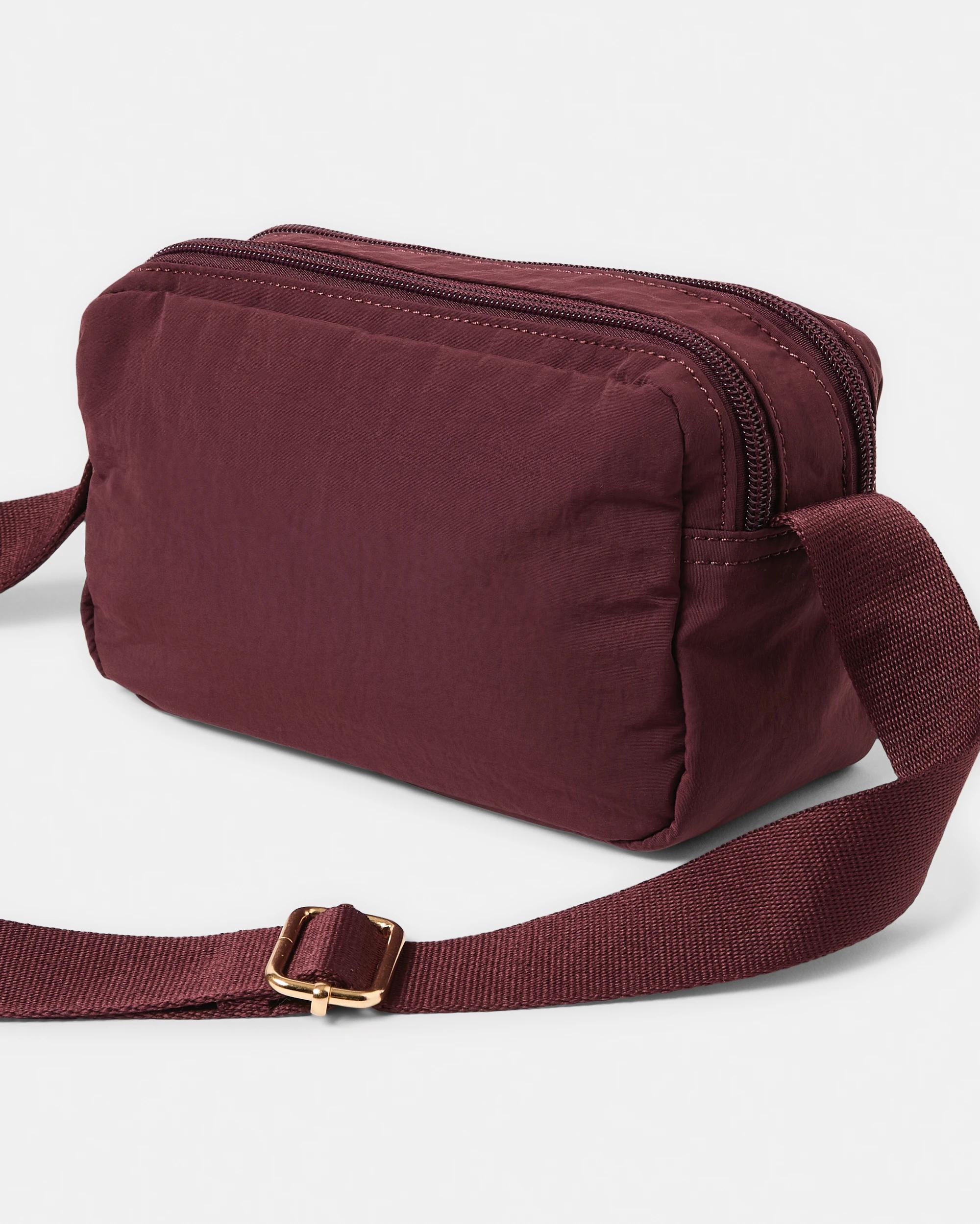 2 Urban Zip Crossbody Bag Red Plum, 2 of 5